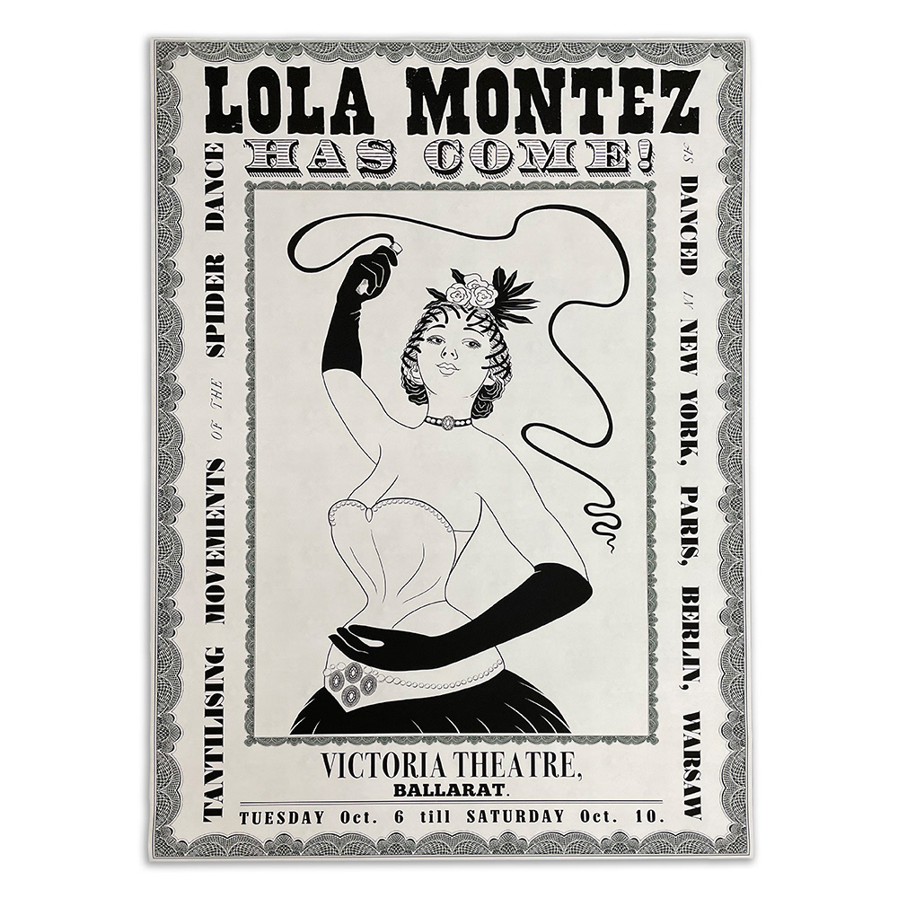 Historical poster design and illustration, 1850s