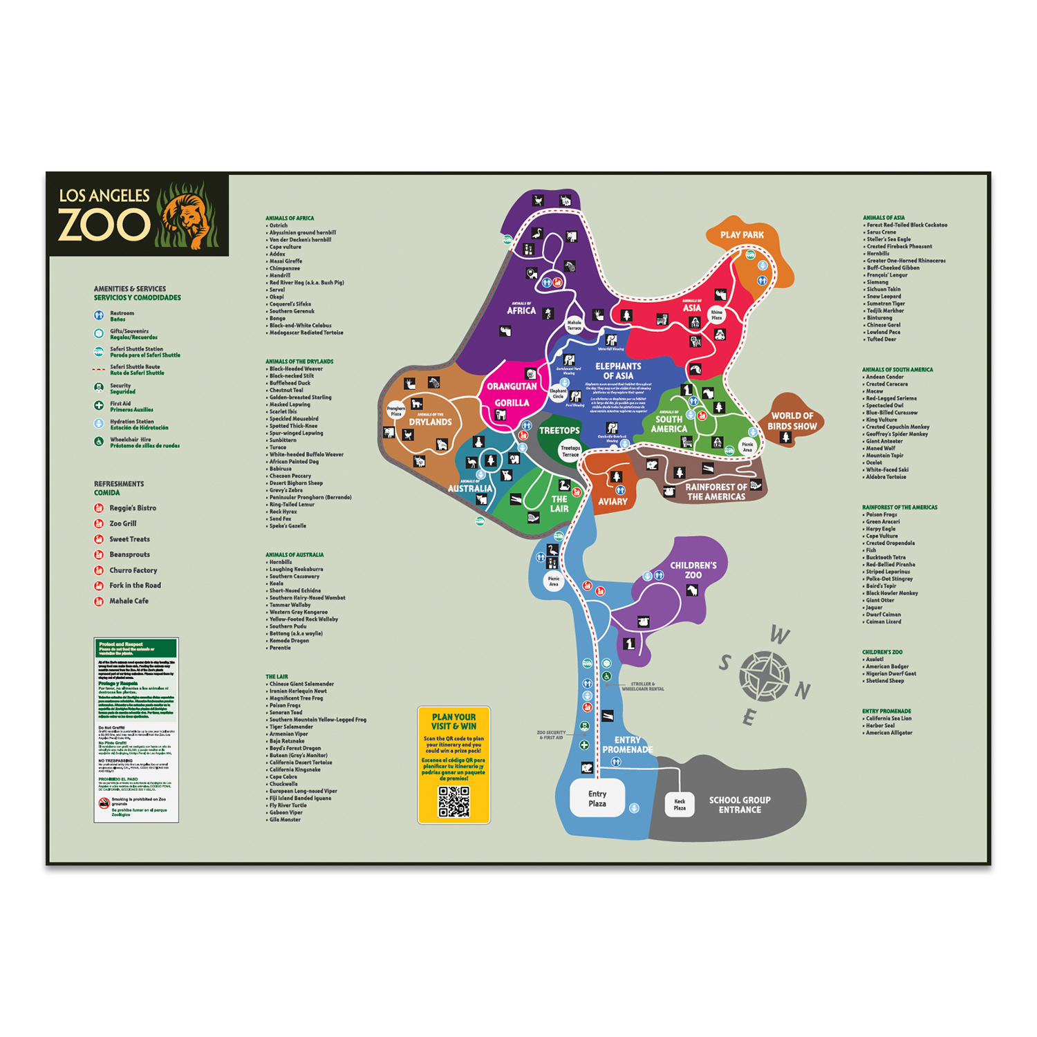 Zoo map sign