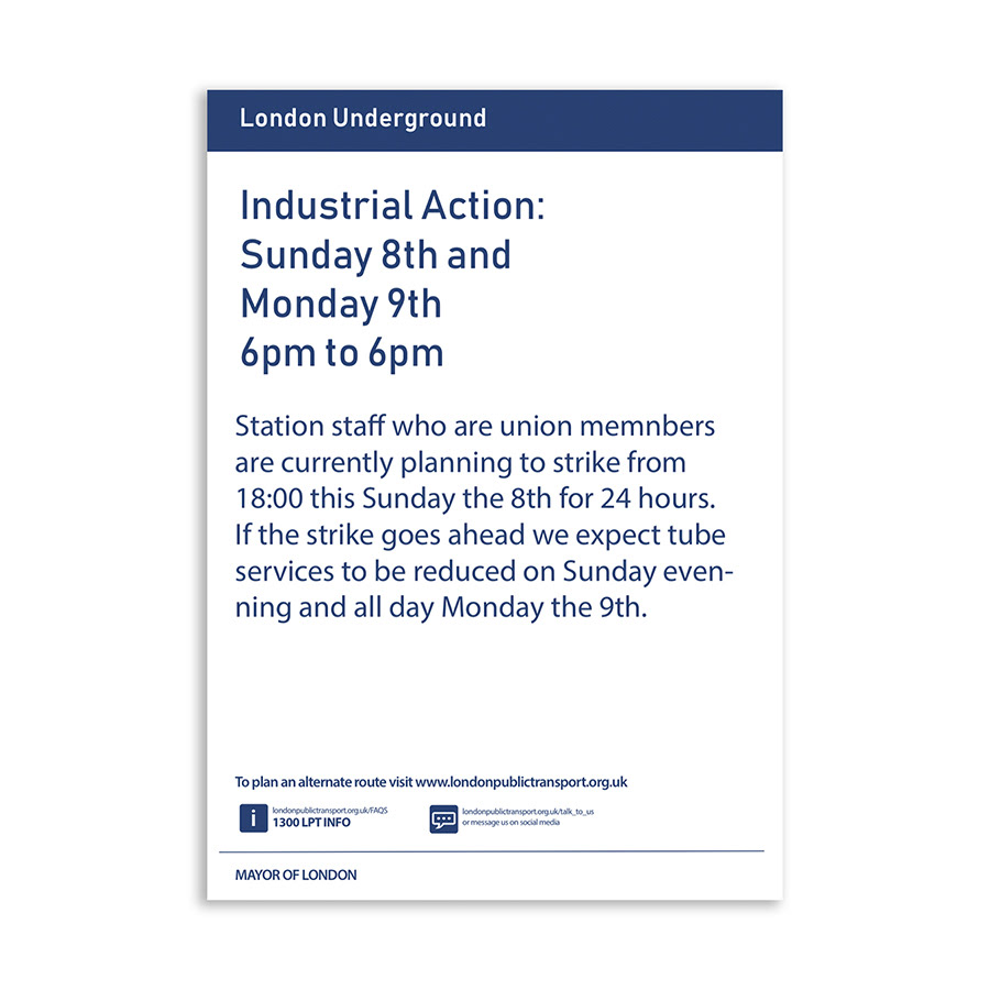 London Underground sign design for Wentworth Season 8