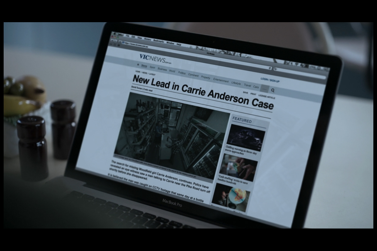 Fictional news article and website