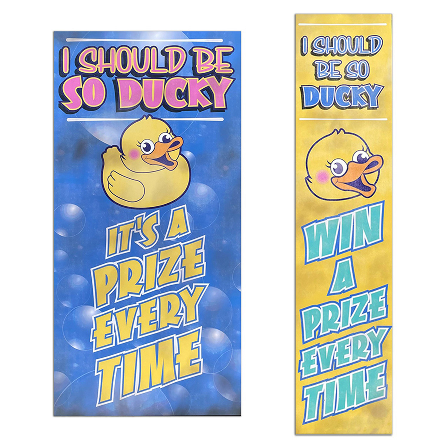 Sideshow alley sign including duck illustration and ageing/distressing