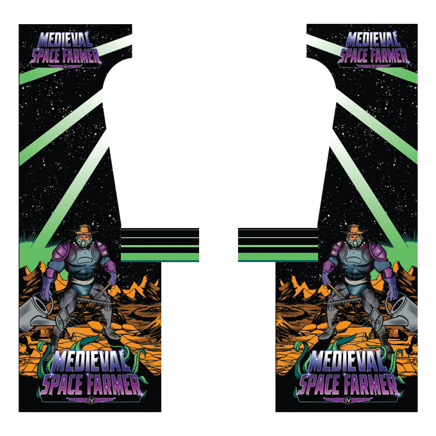 Illustration (excluding human character) on arcade game machine for Spooky Files