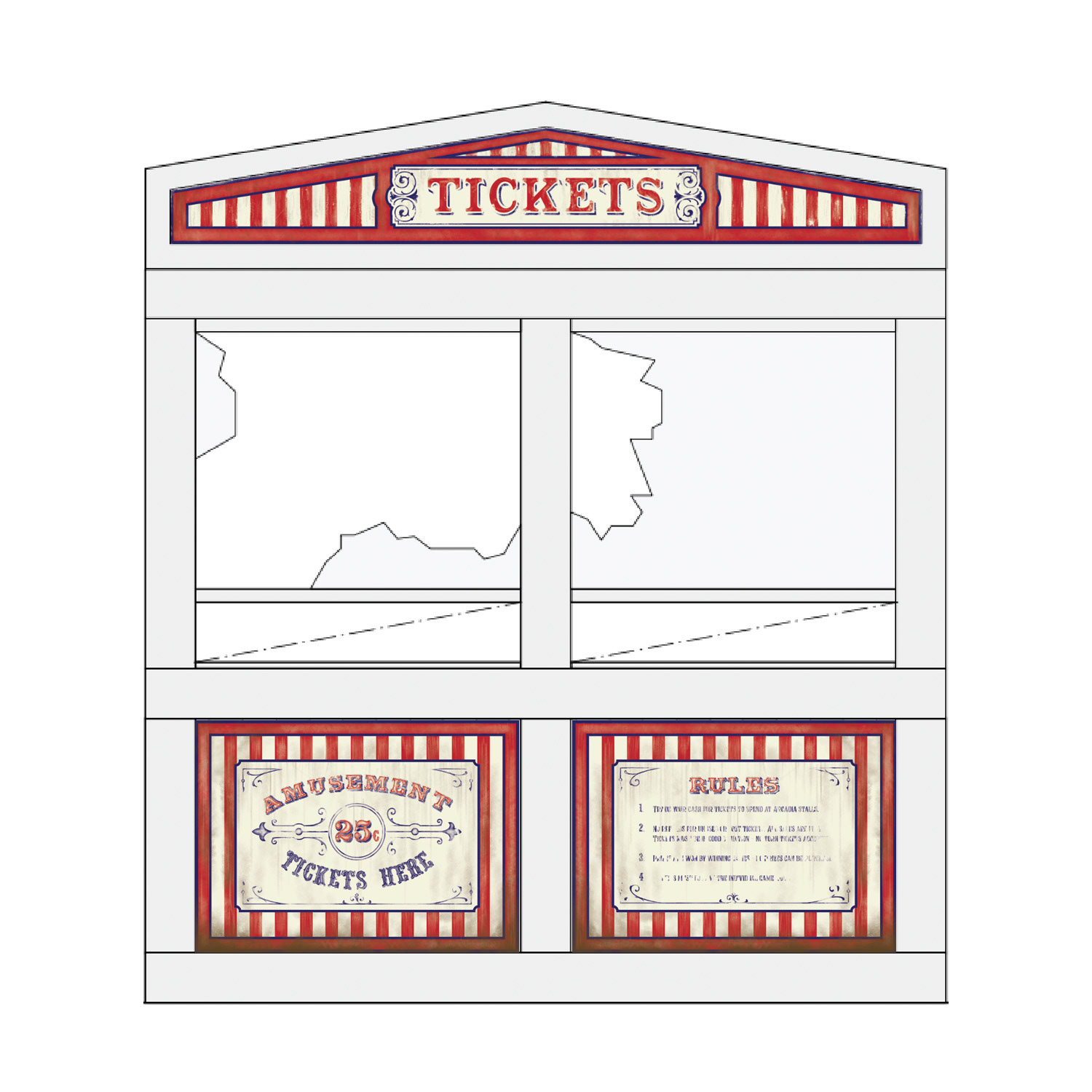 Sideshow alley sign design, Crazy Fun Park