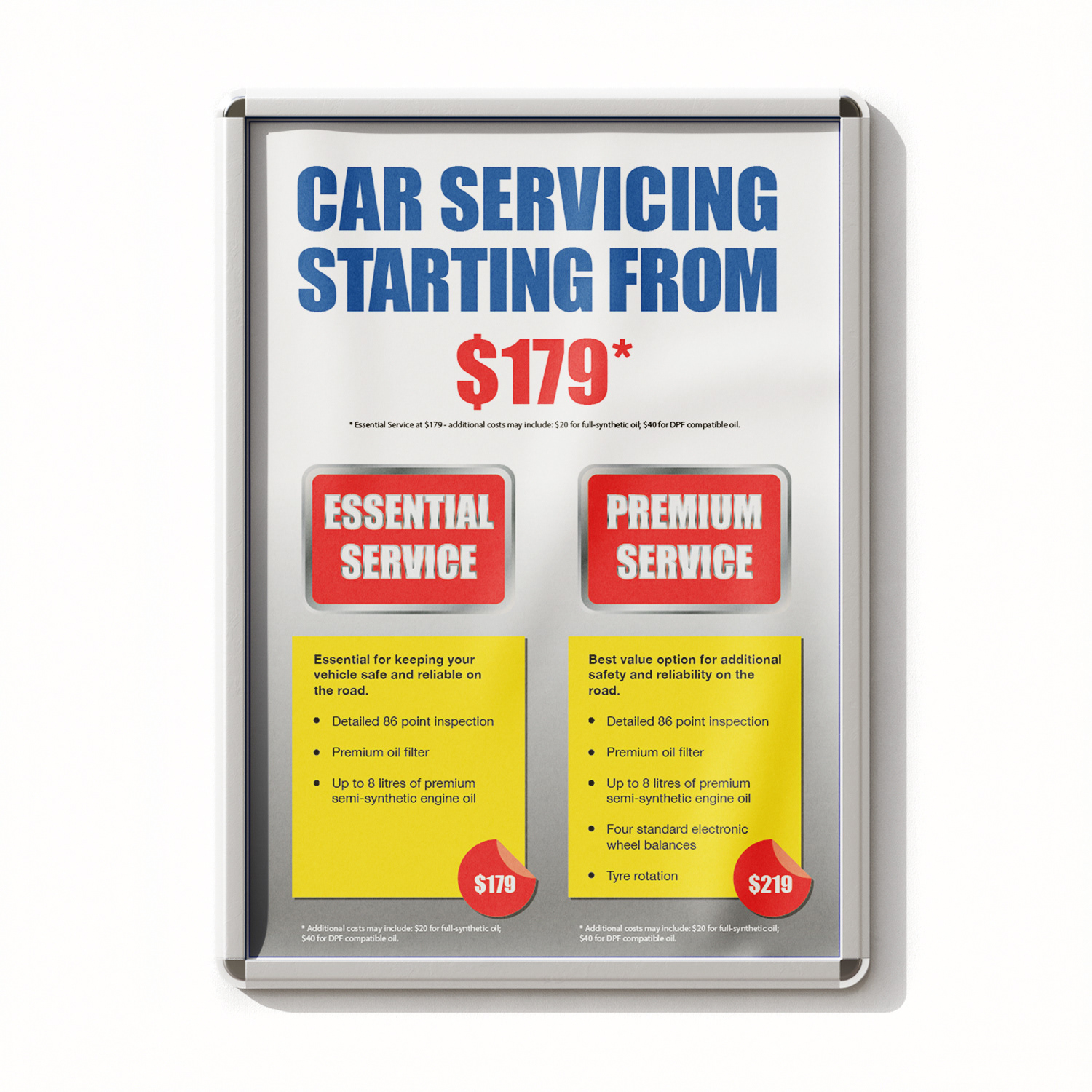 Advertising poster for petrol station set in Wentworth Season 8