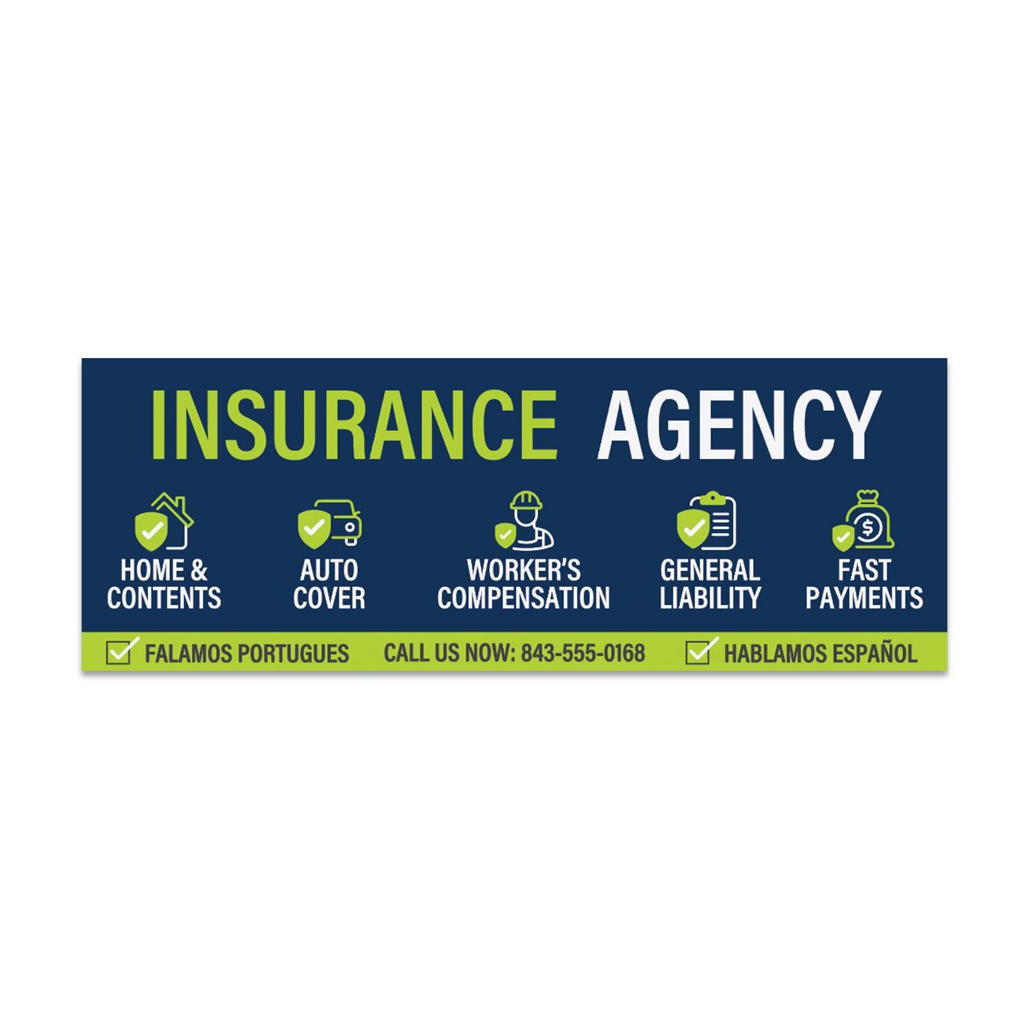 Insurance agency sign design
