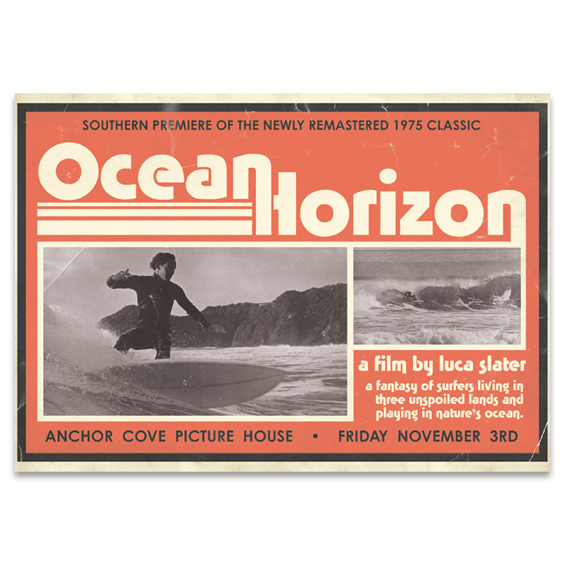 1970s style film poster design