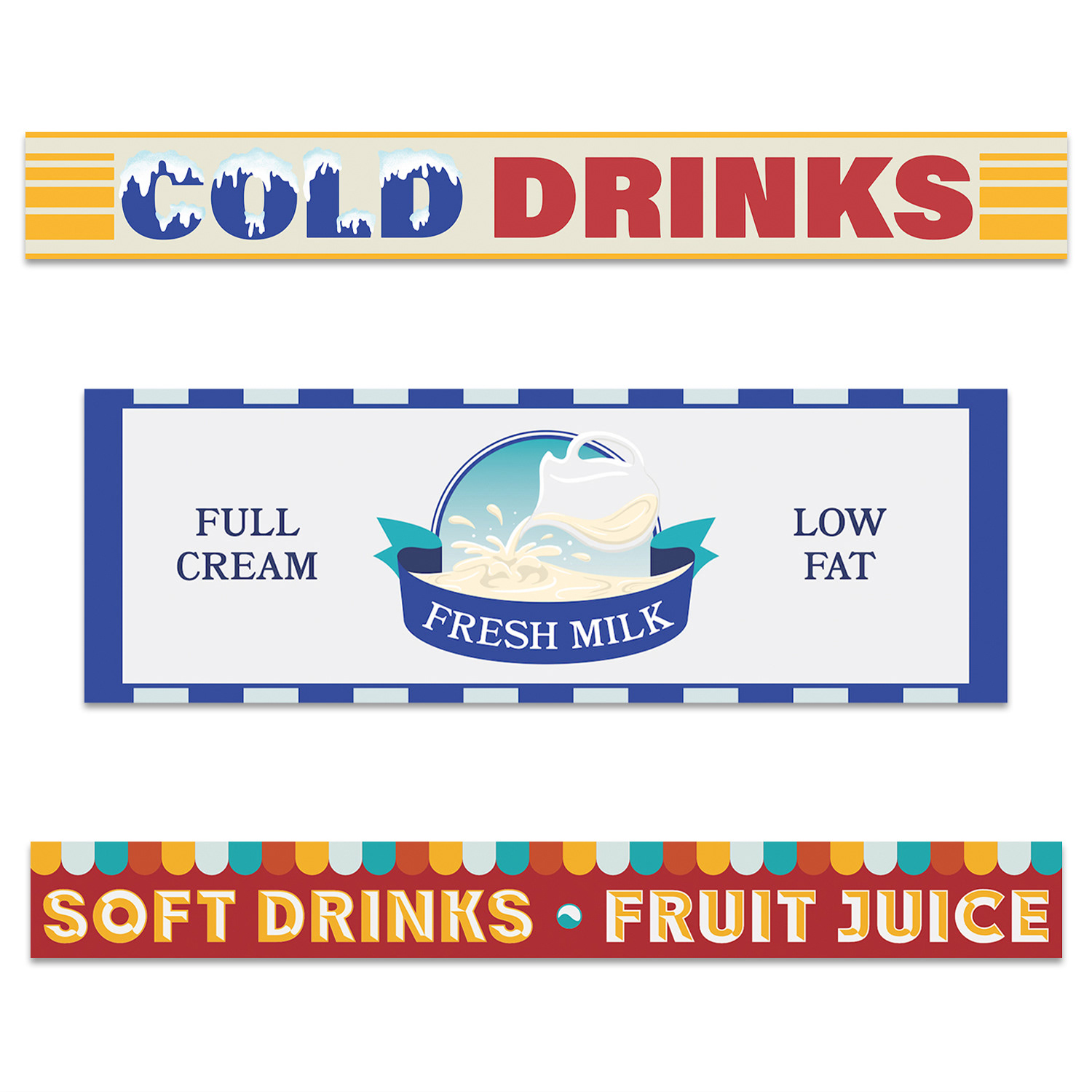 Corner store sign designs, Crazy Fun park