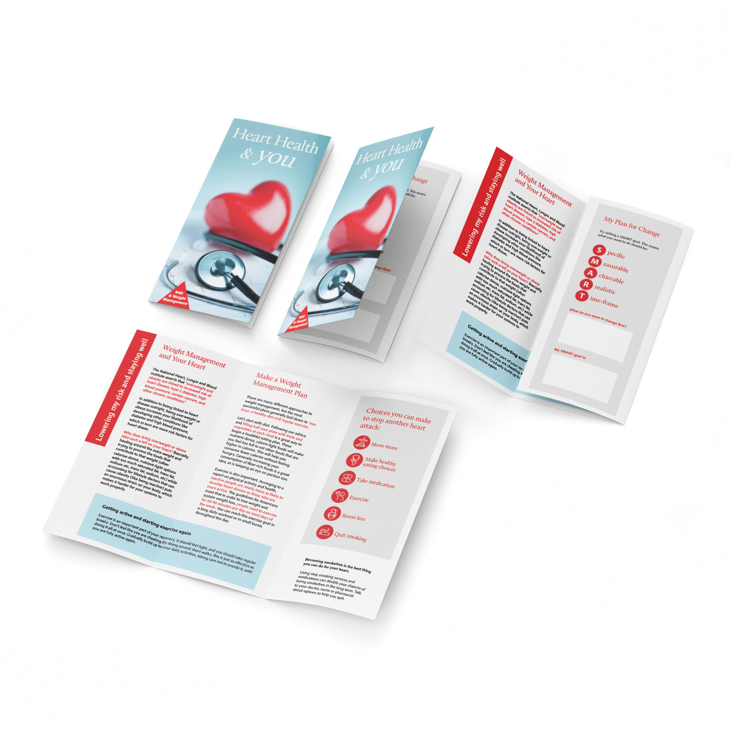 Heart health brochure design