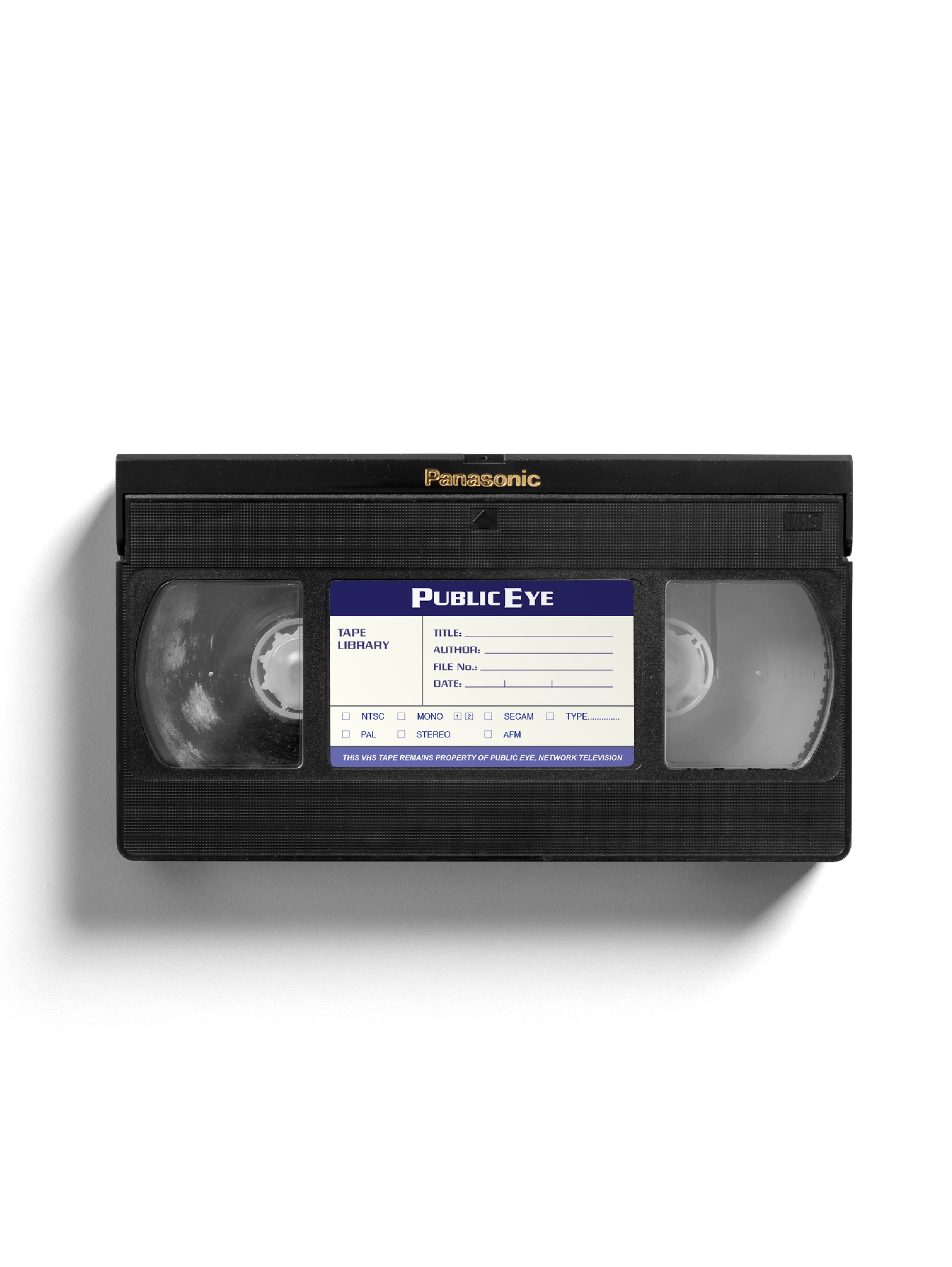 Cassette tape prop label