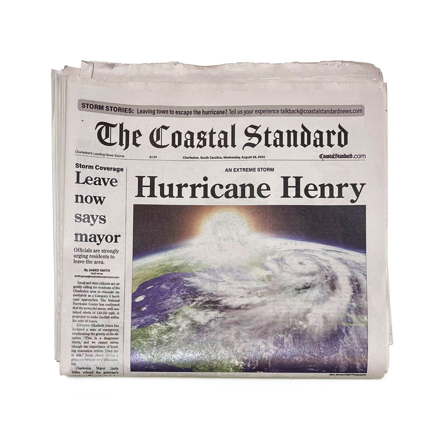 Hero newspaper front page (The Rising)