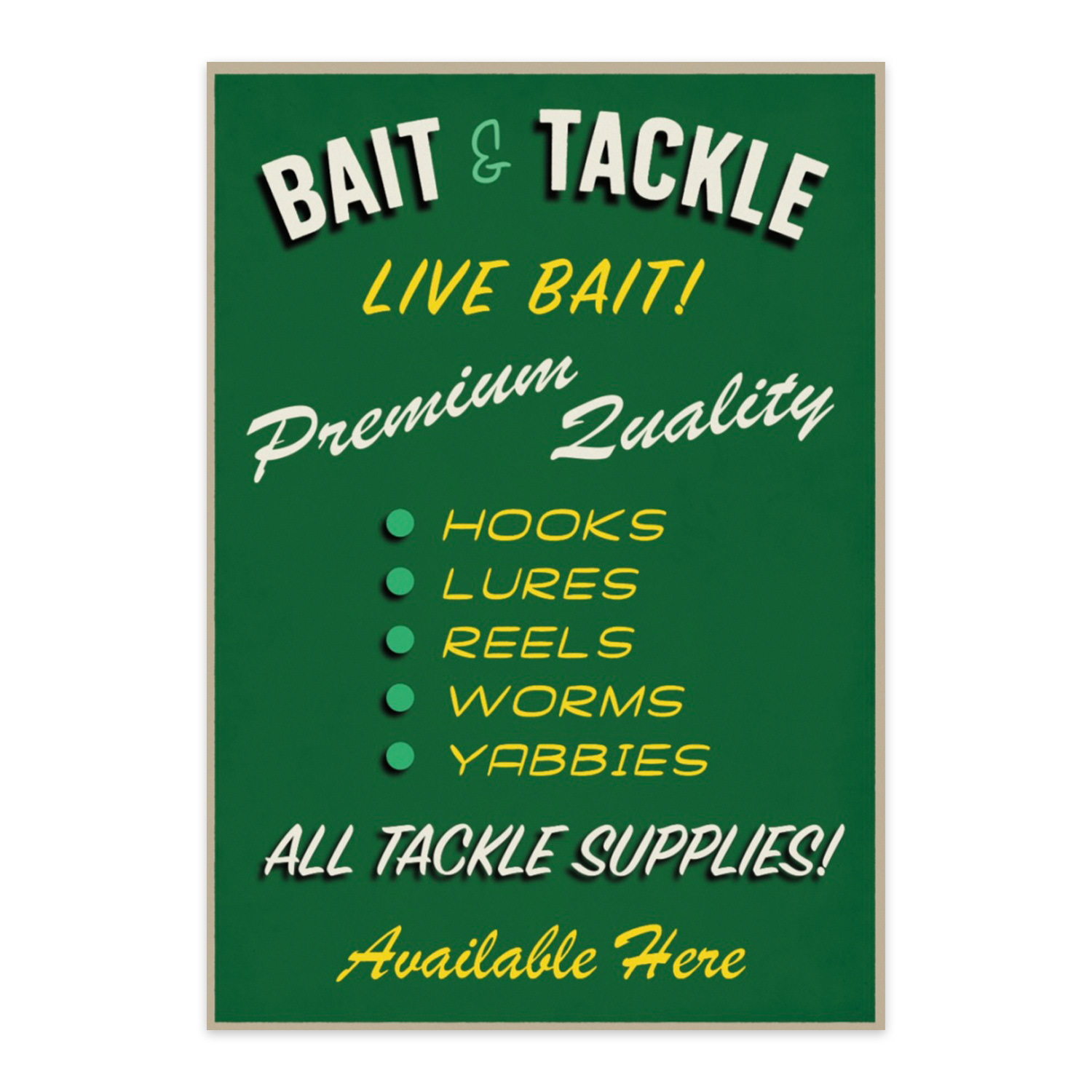 Sign design to be supplied to sign writer for painting