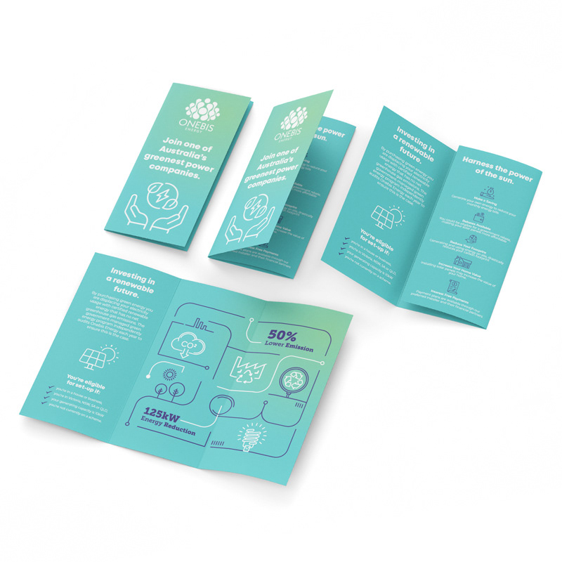 Brochure design (including logo design) for energy company
