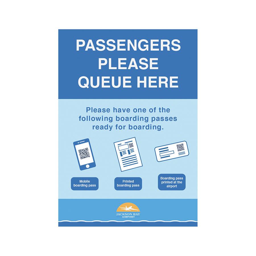 Regional airport sign design