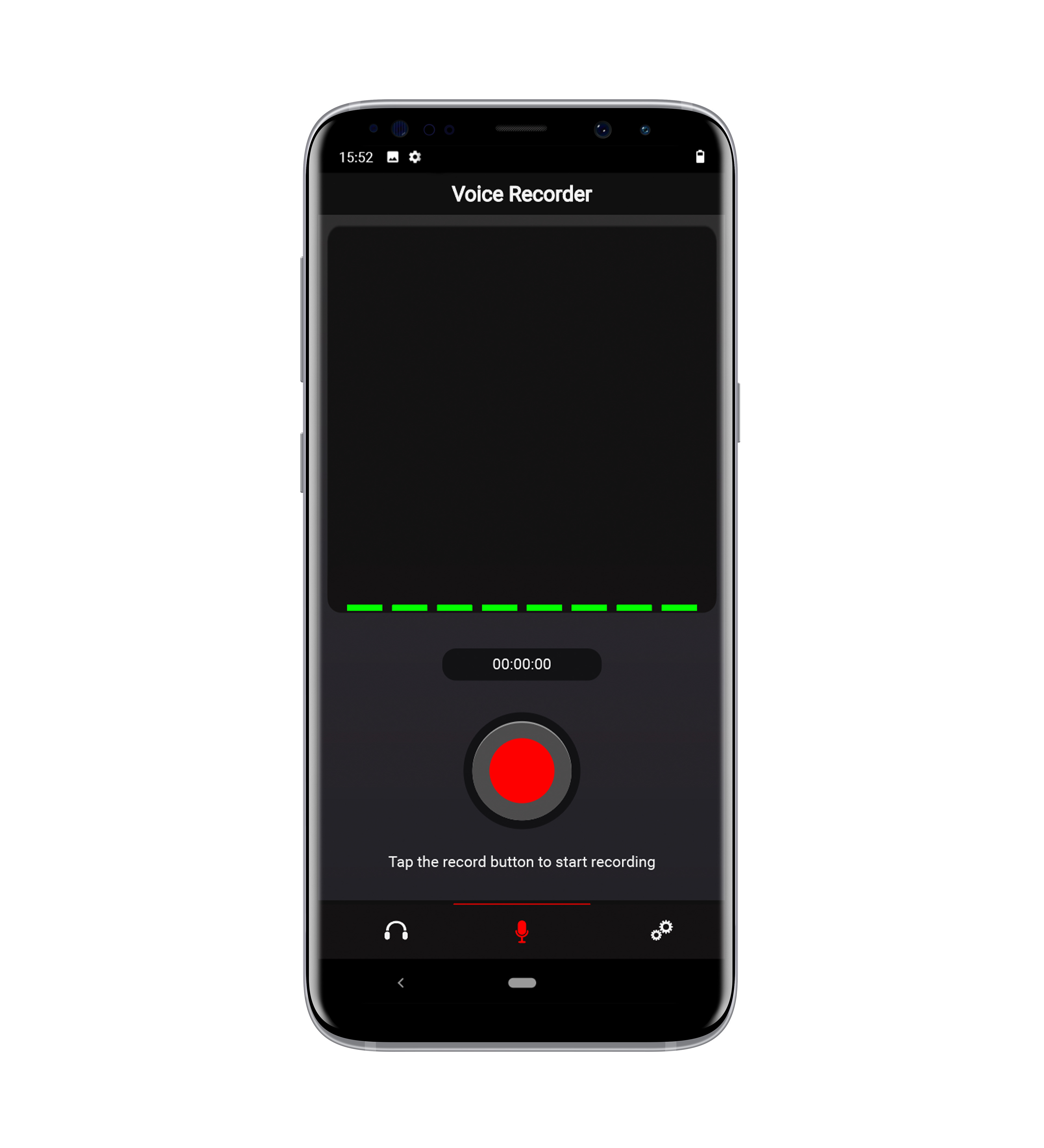 Phone screen: first frame of motion graphic that was then outsourced to an animator.
