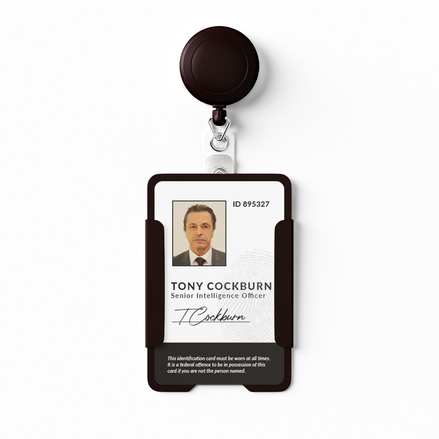 ID card design for fictional national security agency