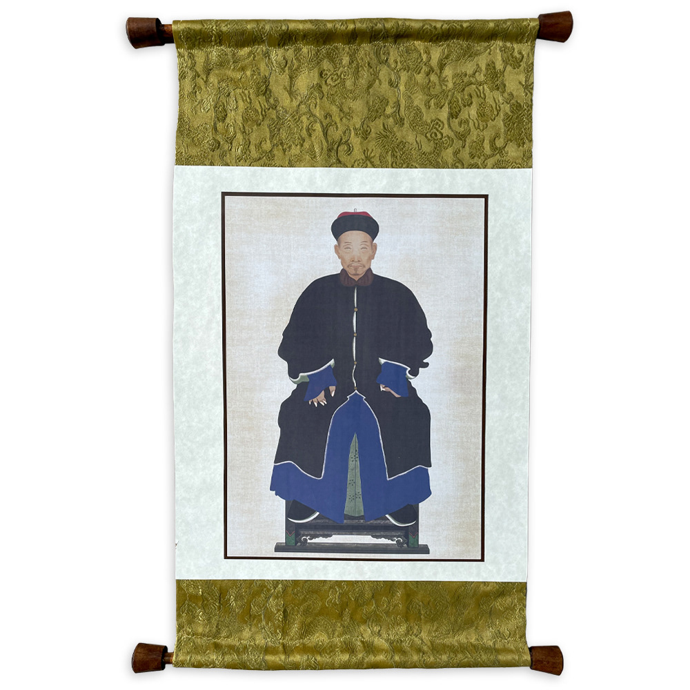 Chinese ancestor illustration, painted in Photoshop