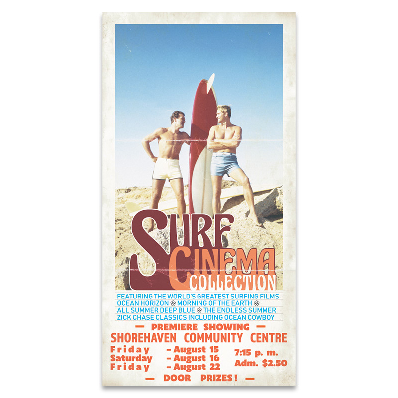 1970s style film poster design