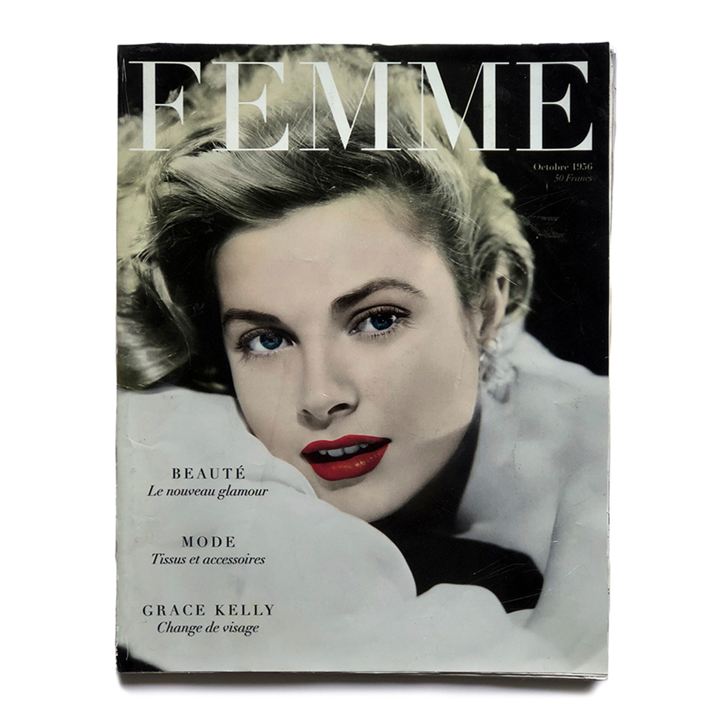 Vintage magazine cover including colourisation of black and white photo (personal project)
