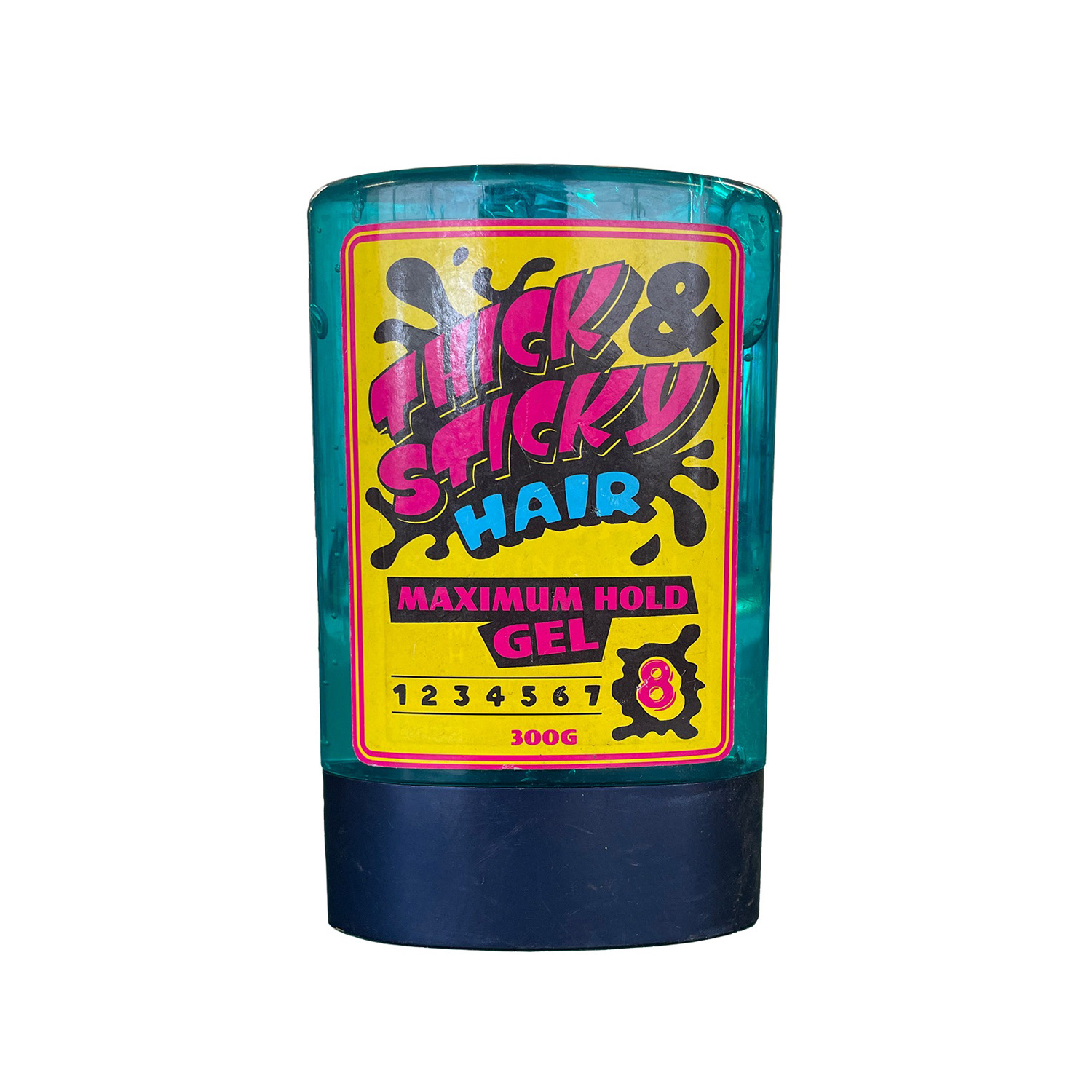 Hair gel logo (hand drawn) and label