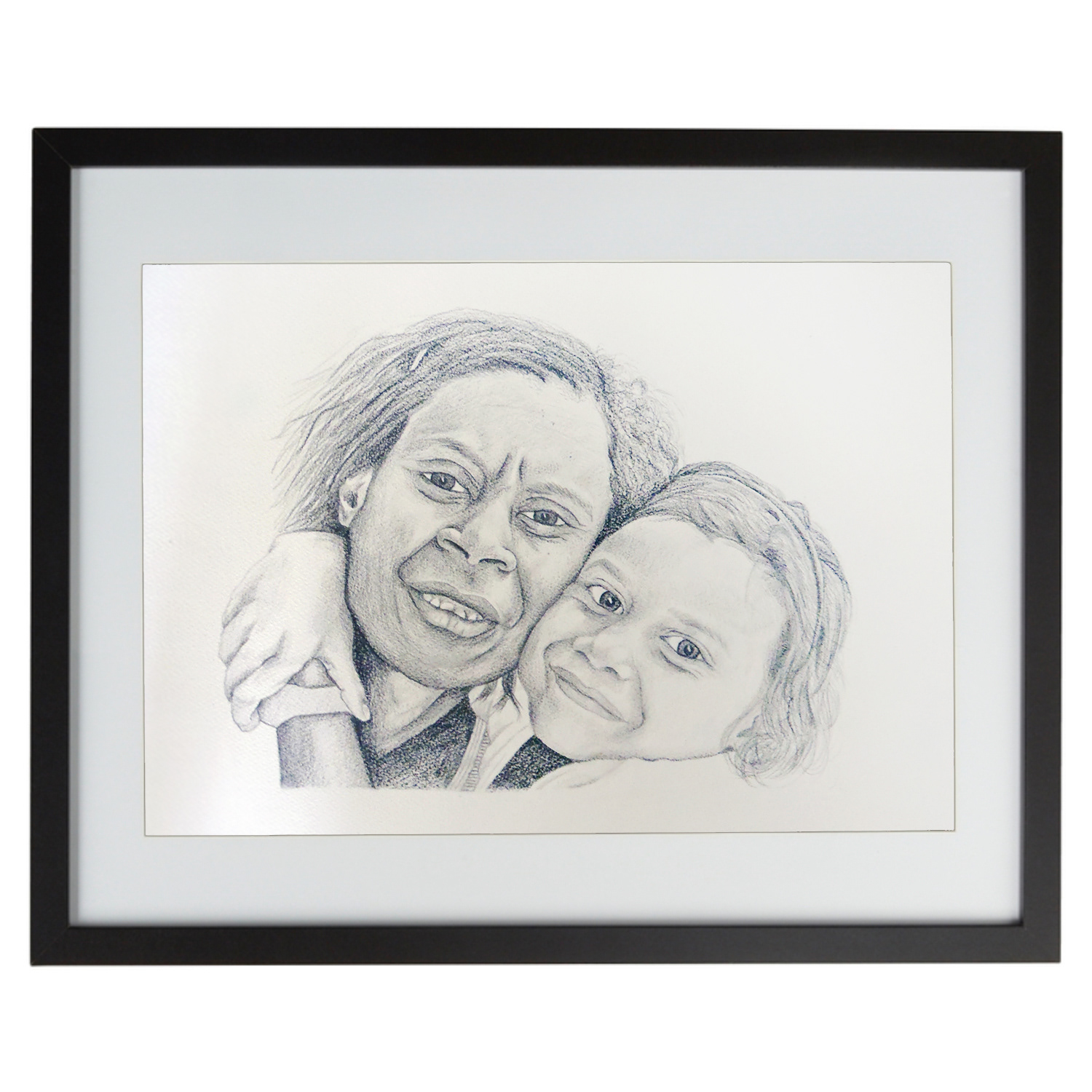 Portrait with pencil on paper