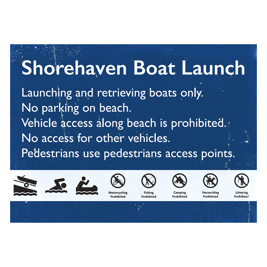 Sign design including digital ageing/dirt  for Surviving Summer Season 1