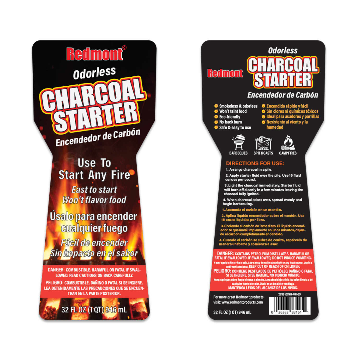 Charcoal starter bottle (Bear Country)