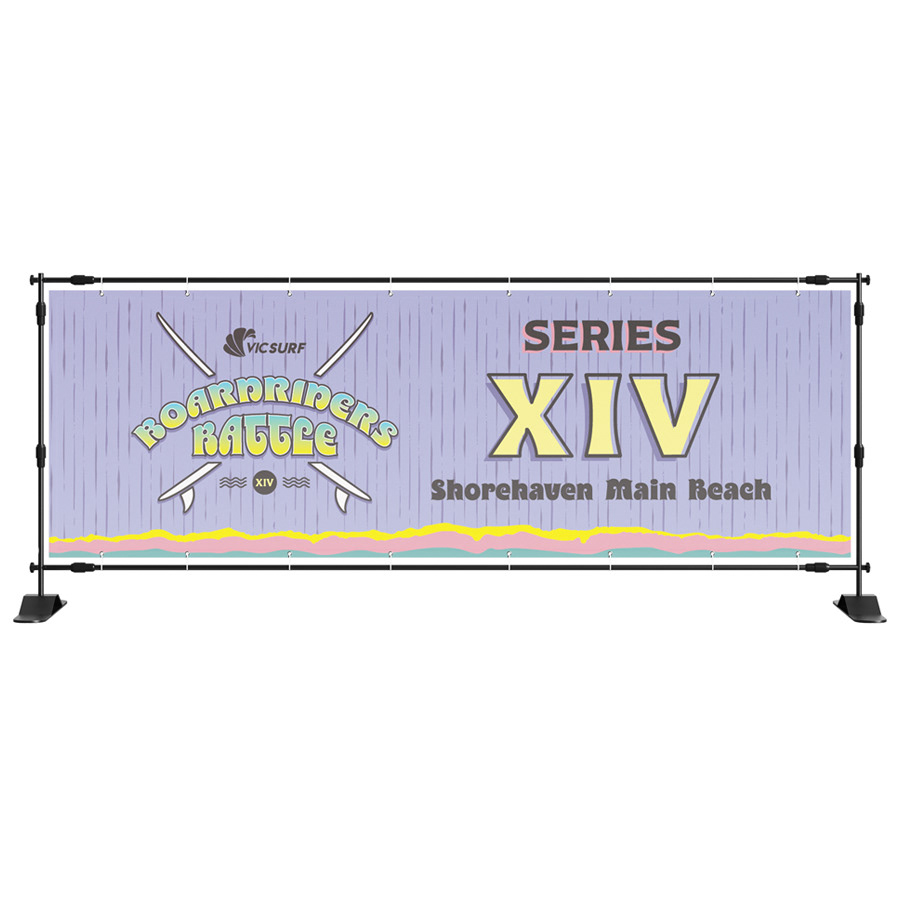 Surf event banner design (including logo) for Surviving Summer Season 1