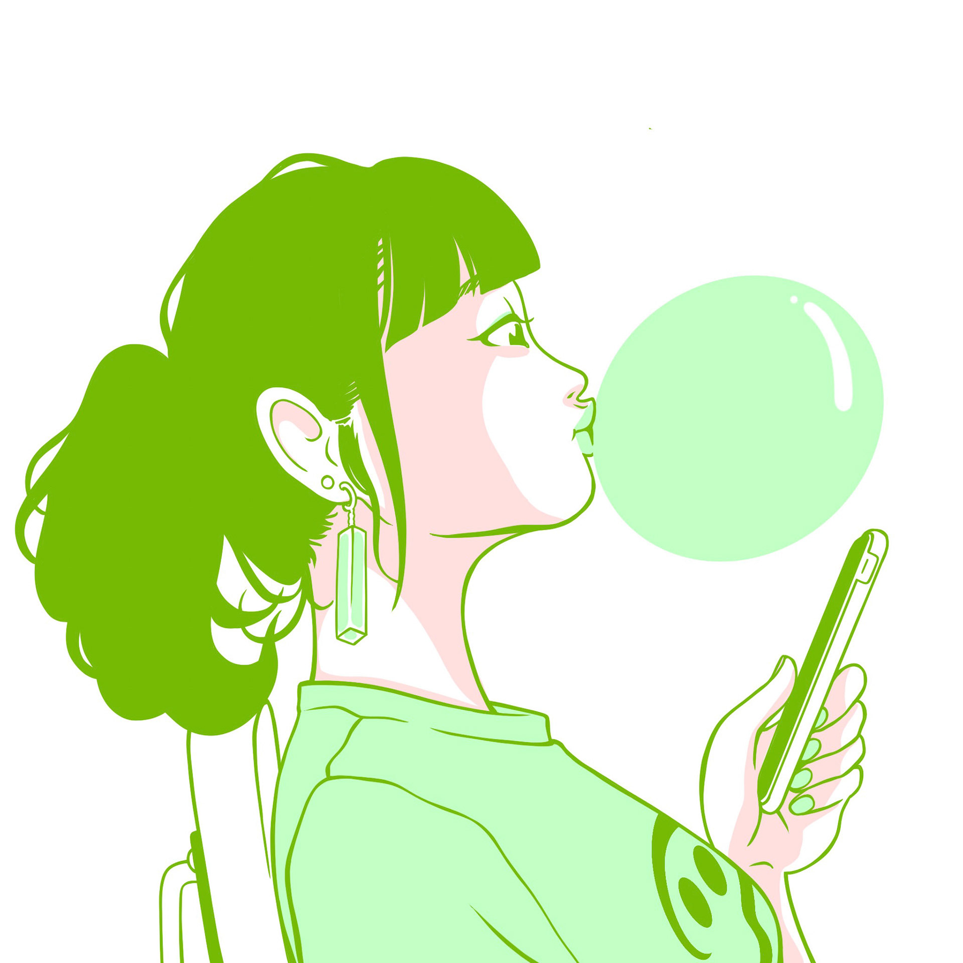GIRL(POP GREEN)