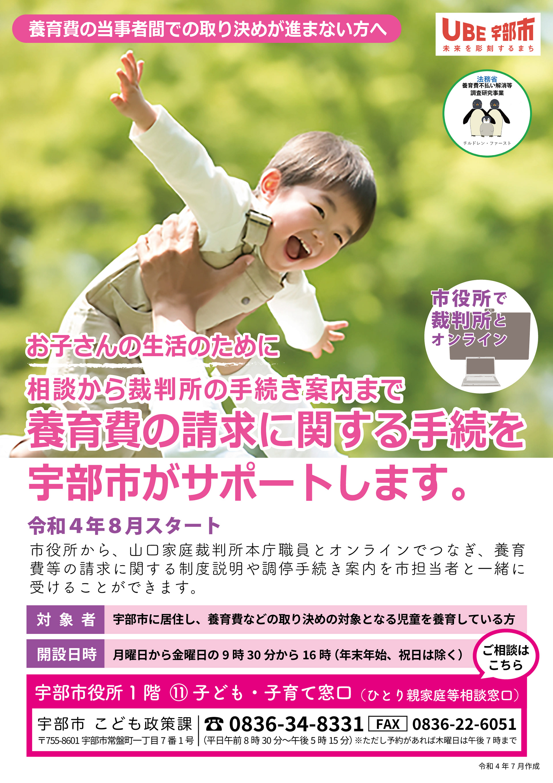 養育費の請求に関する手続きサポート