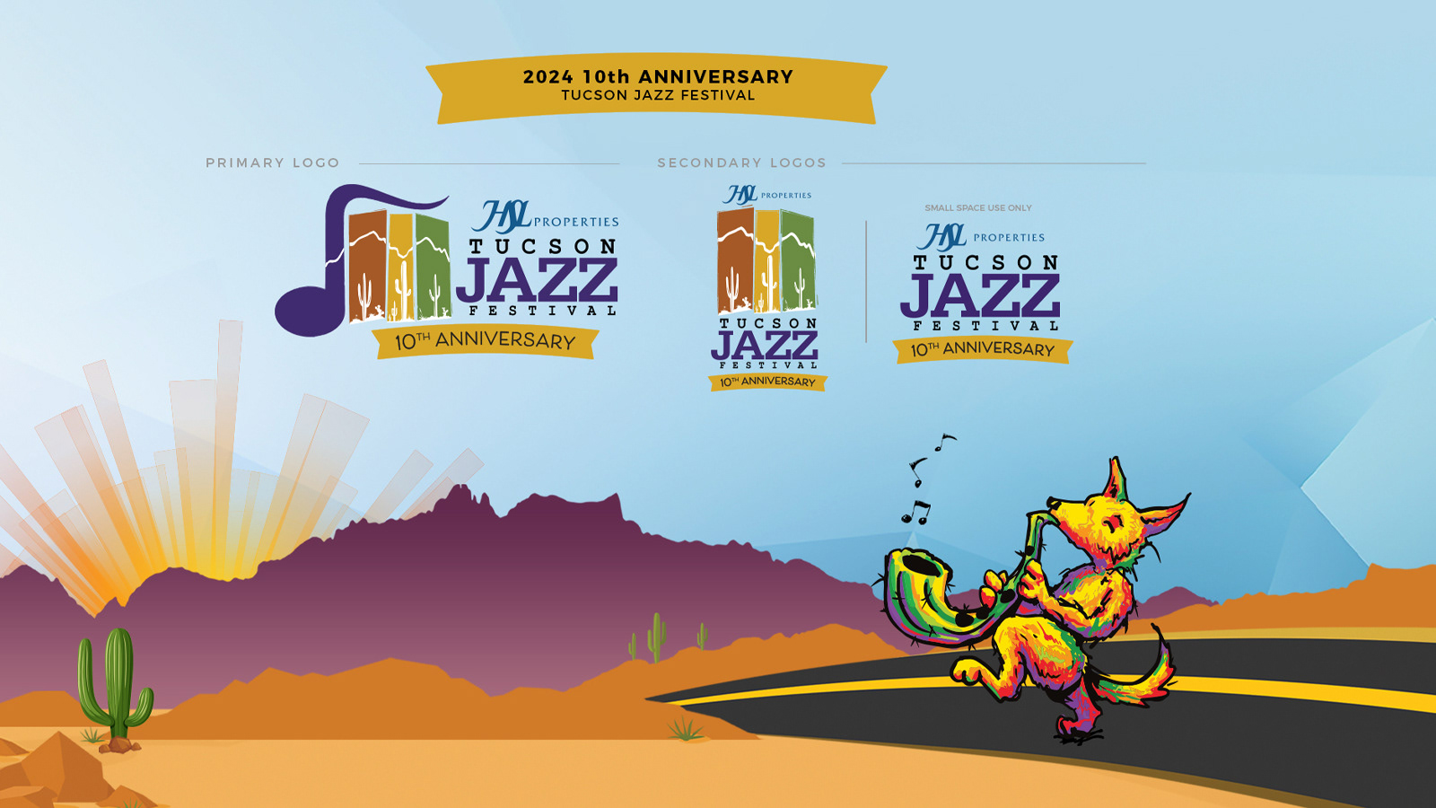 Tucson Jazz Festival 10th Anniversary Branding