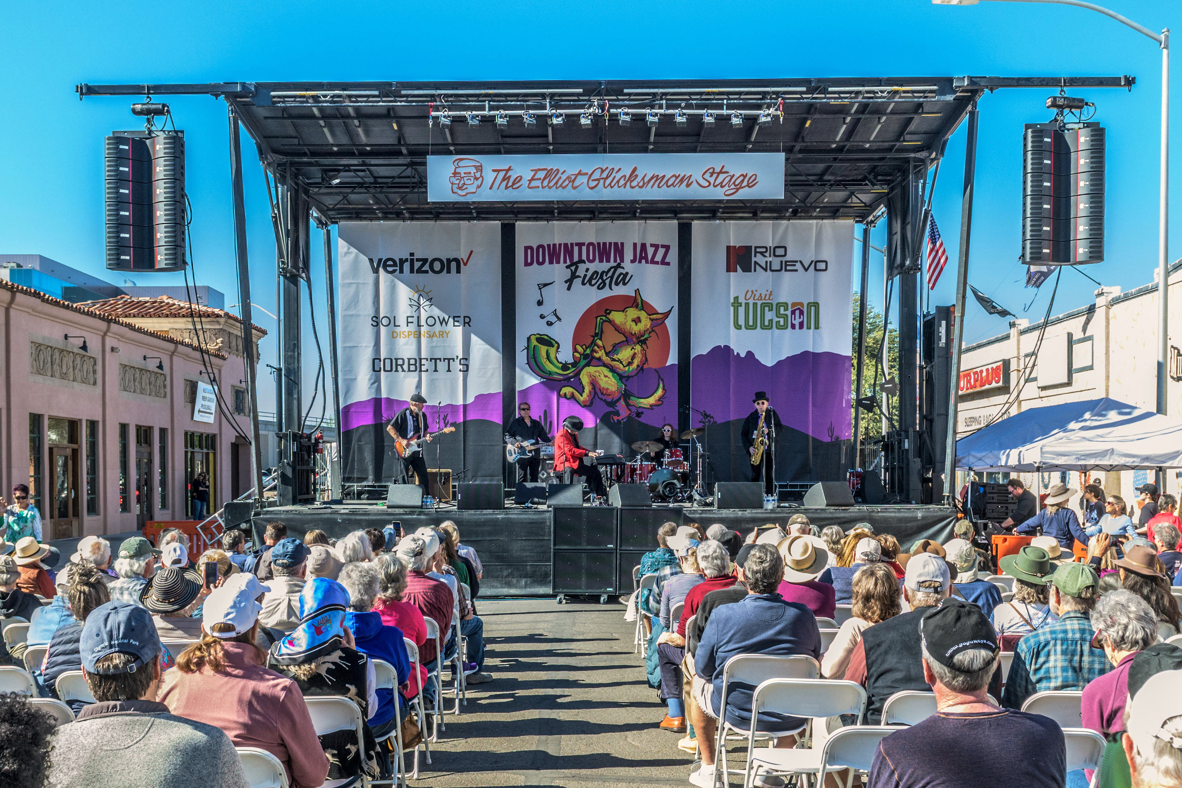 30' x 16' Stage Backdrop for Downtown Jazz Fiesta