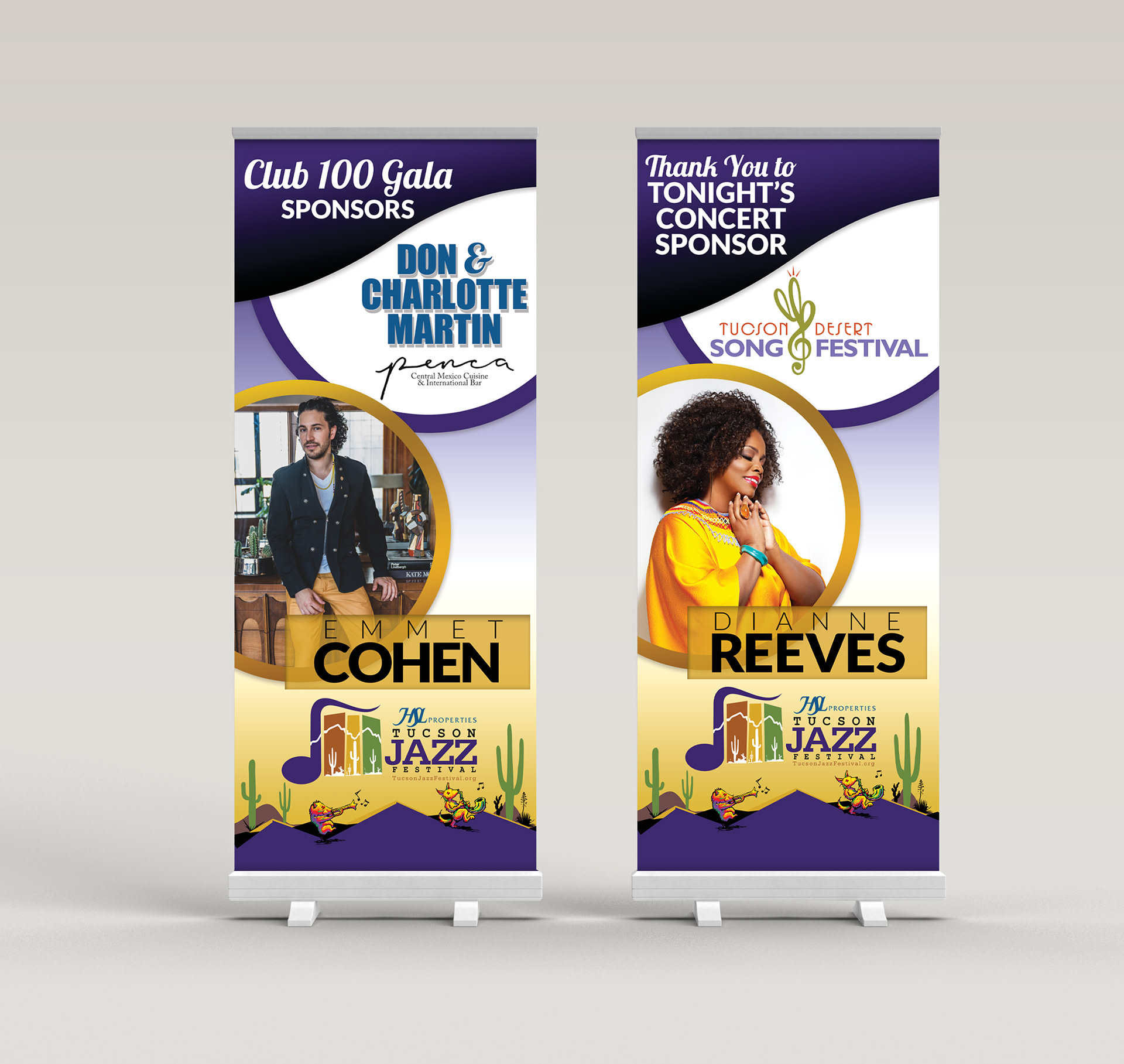 Pull Up Banners for Tucson Jazz Festival
