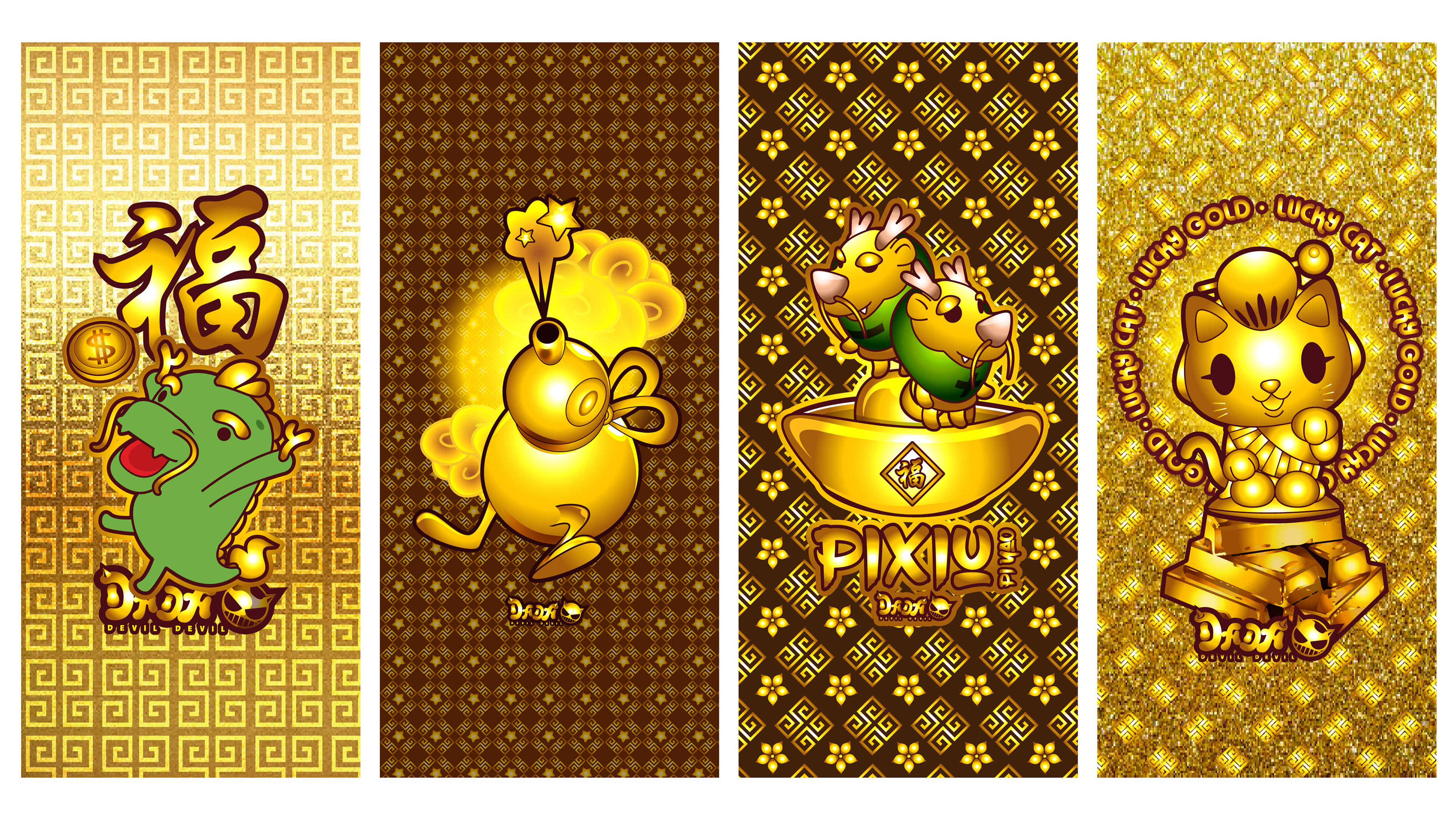 Content Lucky mobile wallpaper for : "LUCKY Monsters"