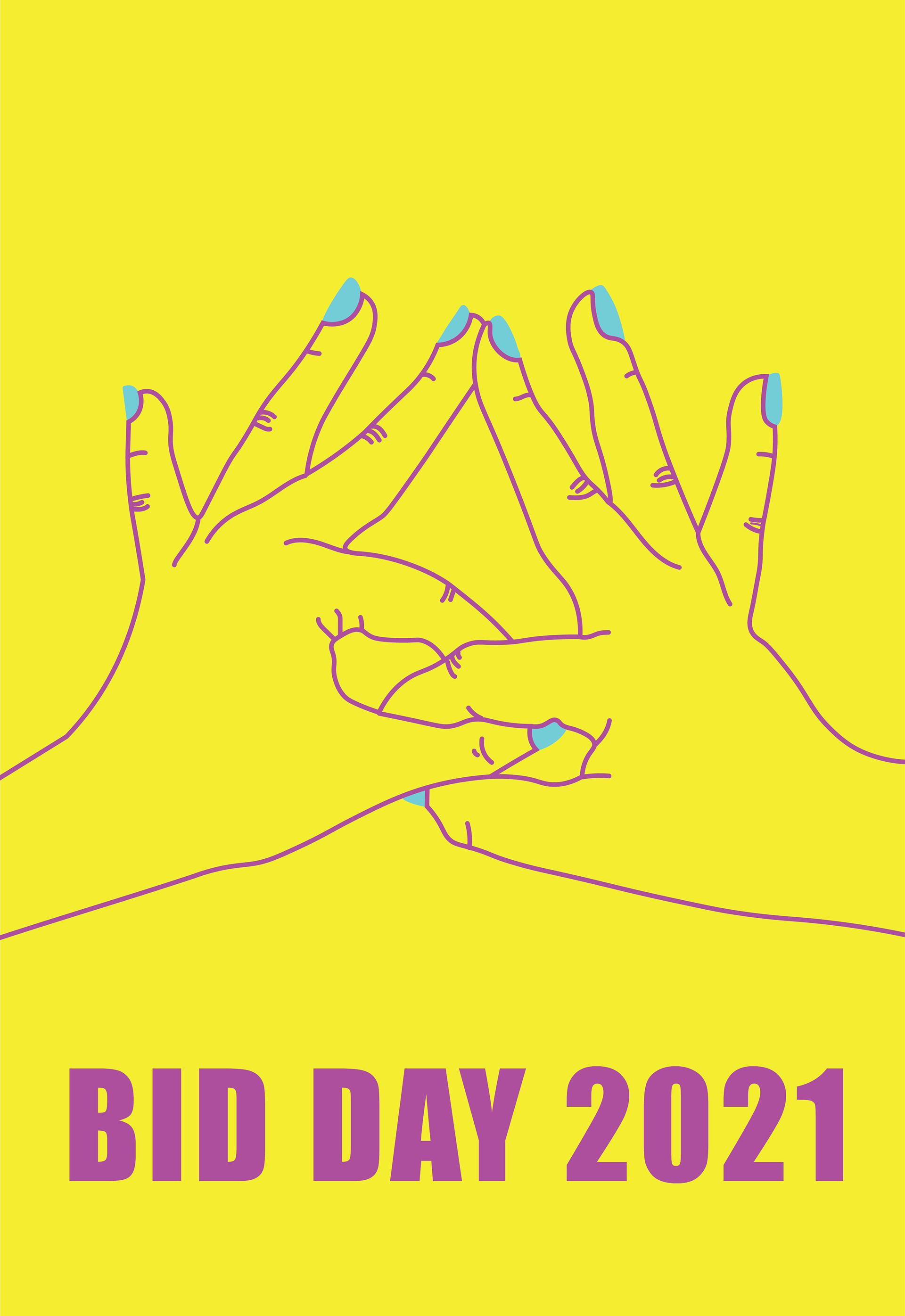 ZTA Bid Day Banner Design