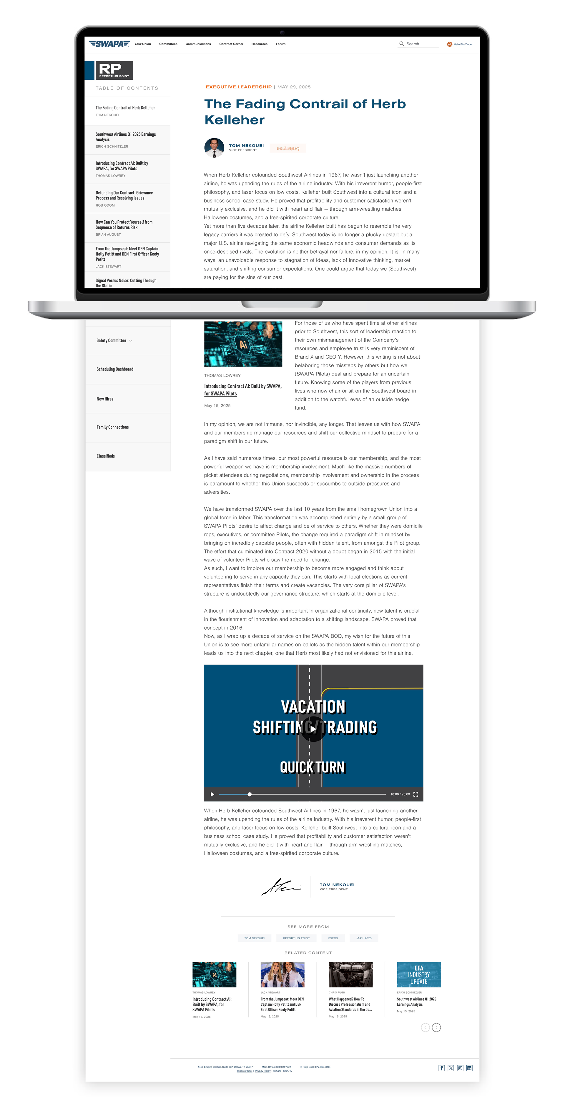 Reporting Point online