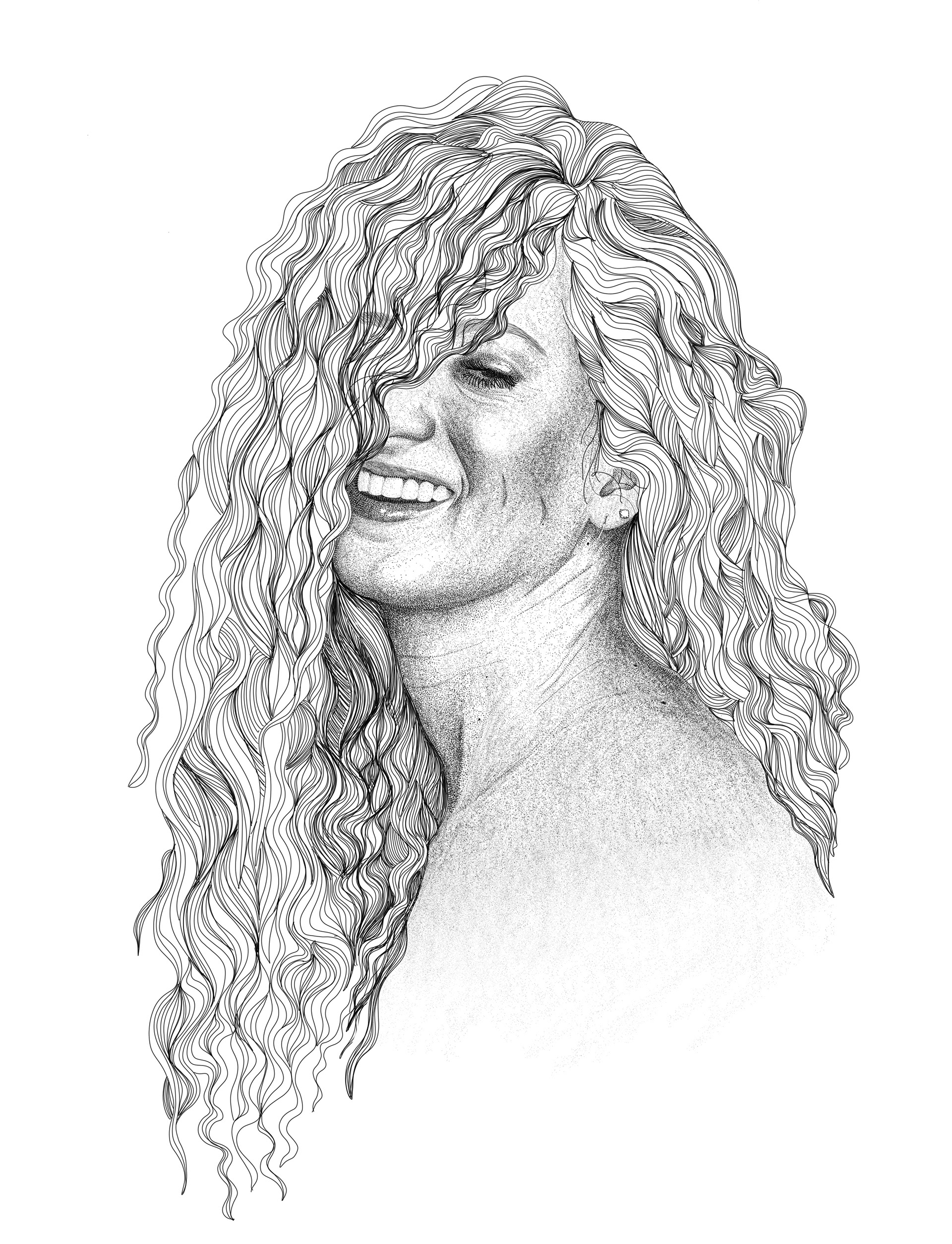 Stippled Self Portrait