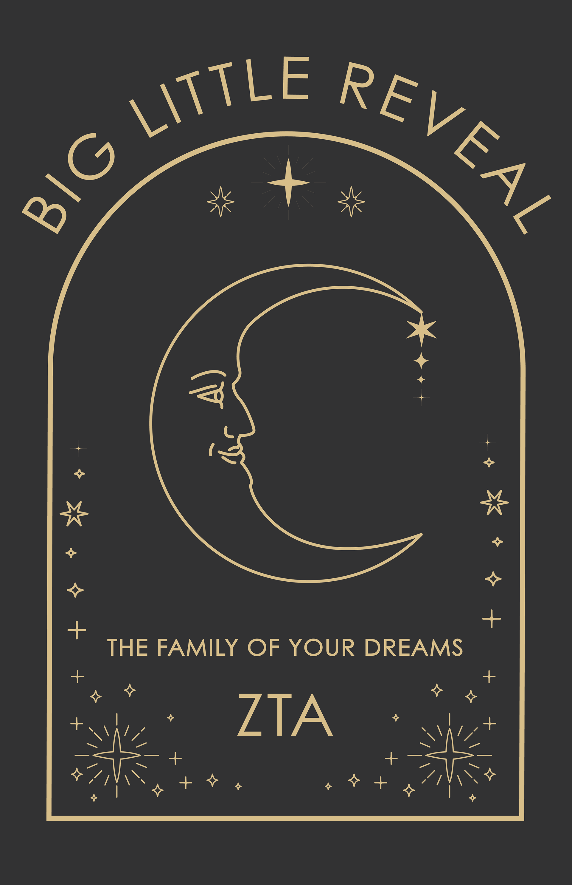 ZTA Big/Little Reveal Banner Design