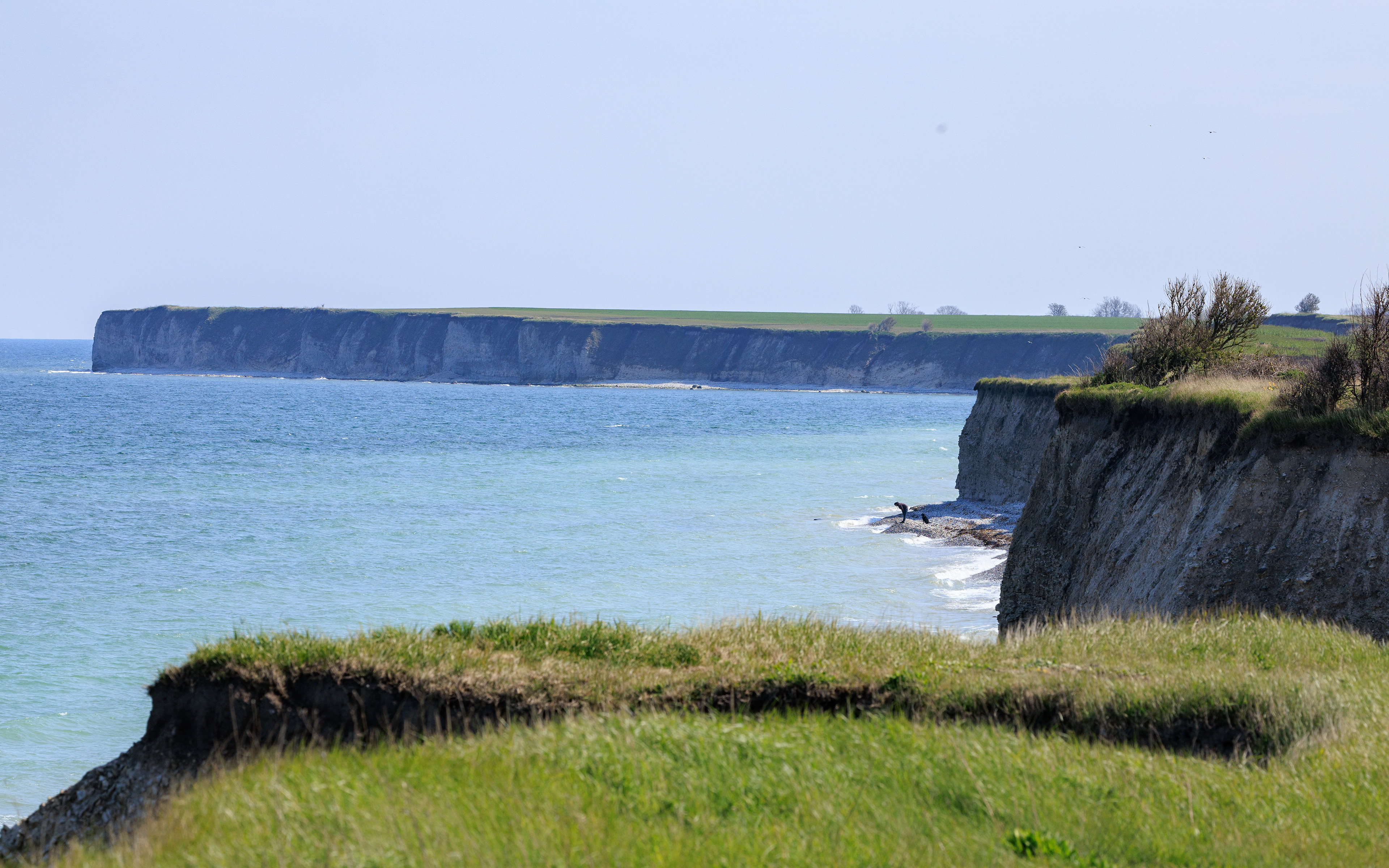 Sangstrup klint. Kik mod syd. 24. april