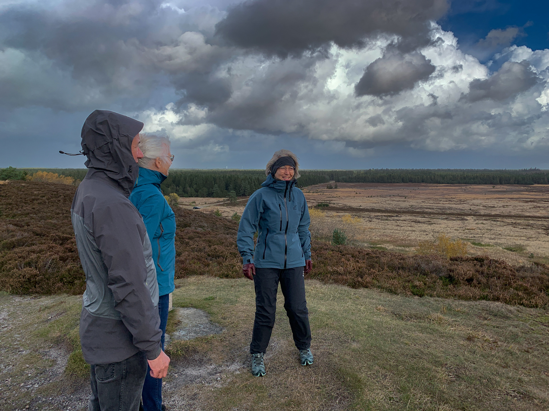 Blæsevejr på Isenbjerg - en spektakulær bakkeø på smeltevandssletten. Altså et vidnesbyrd om både den sidste og den næstsidste istid
