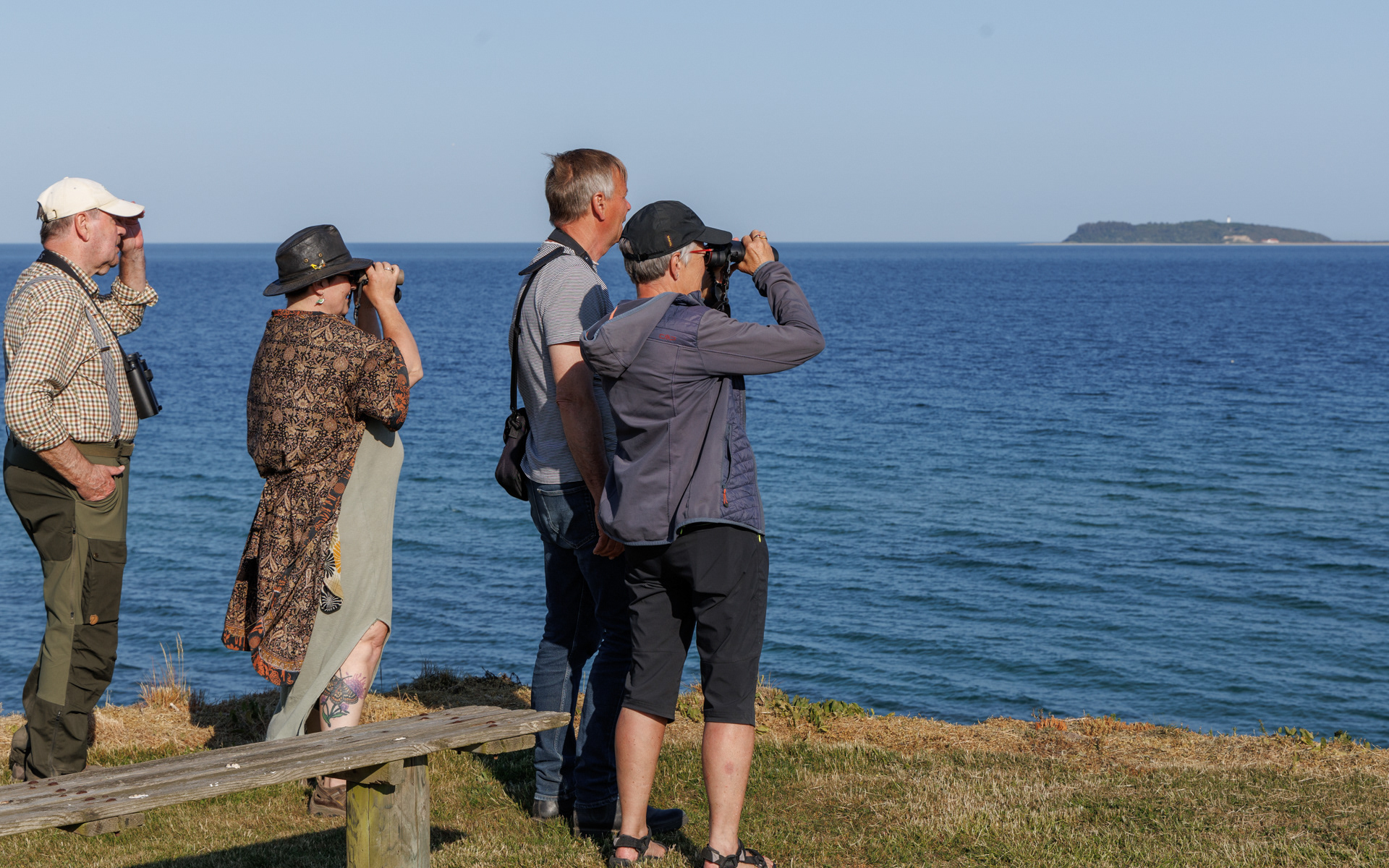 Udsigt fra Kirstens sommerhus mod Hjelm