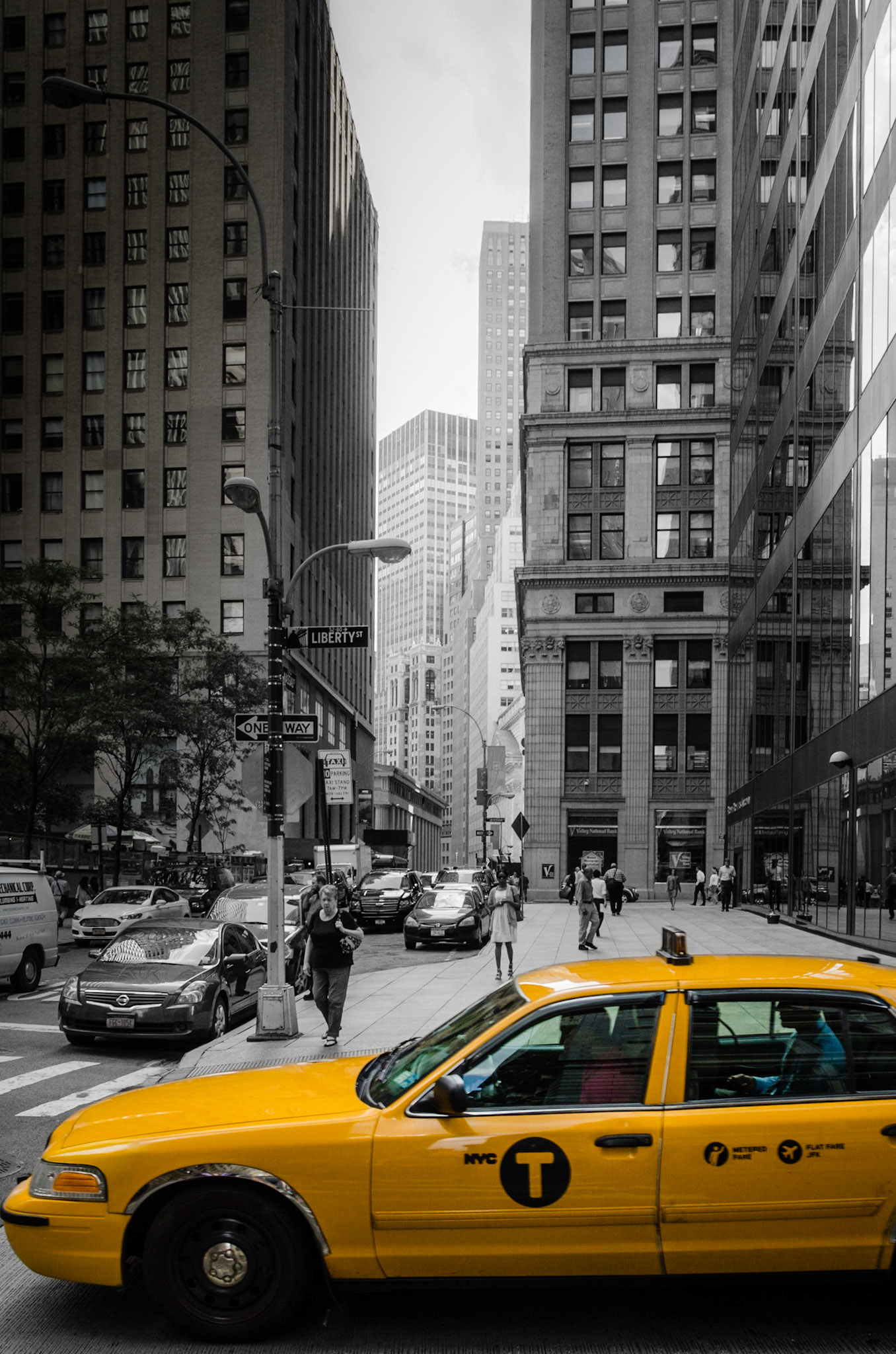Yellow taxi in NYC