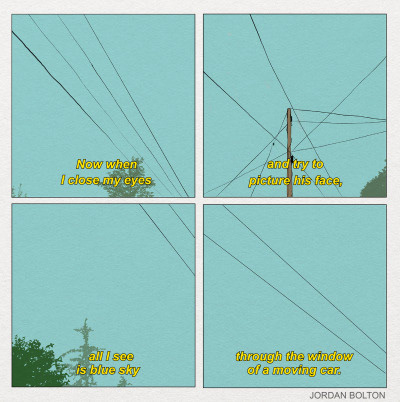 Jordan Bolton - Blue Sky Through the Window of a Moving Car