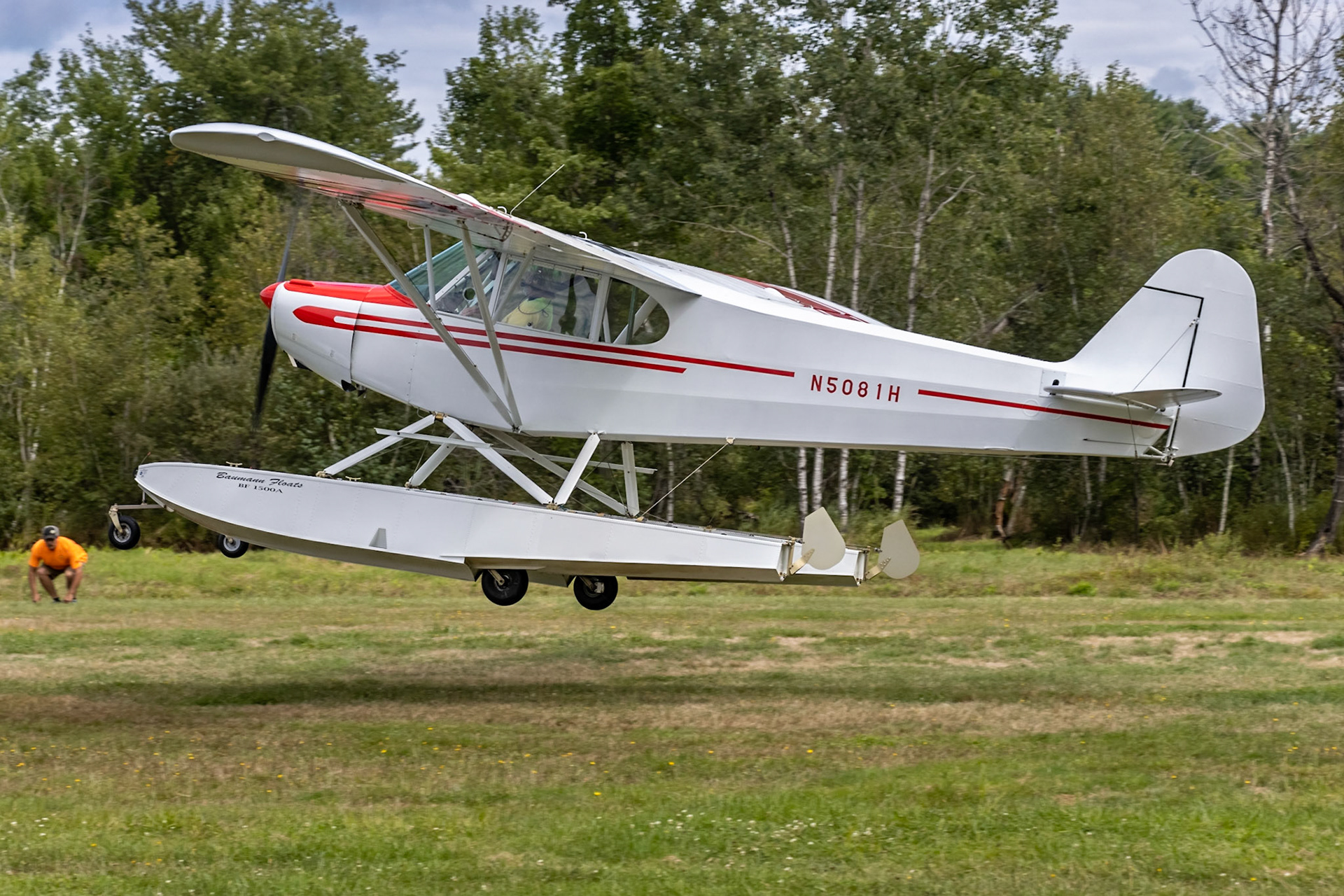 Piper PA-11 Cub Special (N5081H, c/n 11-688) at the Bowman Field (B10) fly-in on 2022-08-27.
