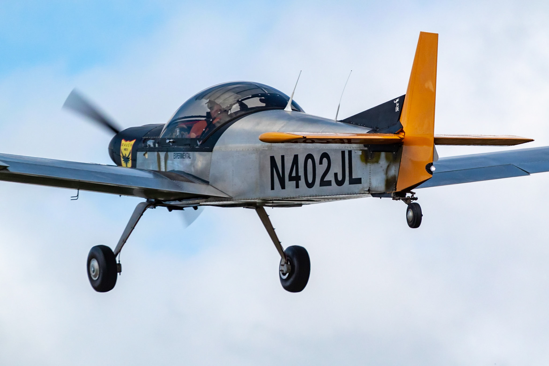Zenith CH 601 (N402JL, c/n 6-7312, “Raven MkII B”) at the 33rd annual Bowman Field (B10; Livermore Falls, ME) Fly-in on 2019-08-24.
