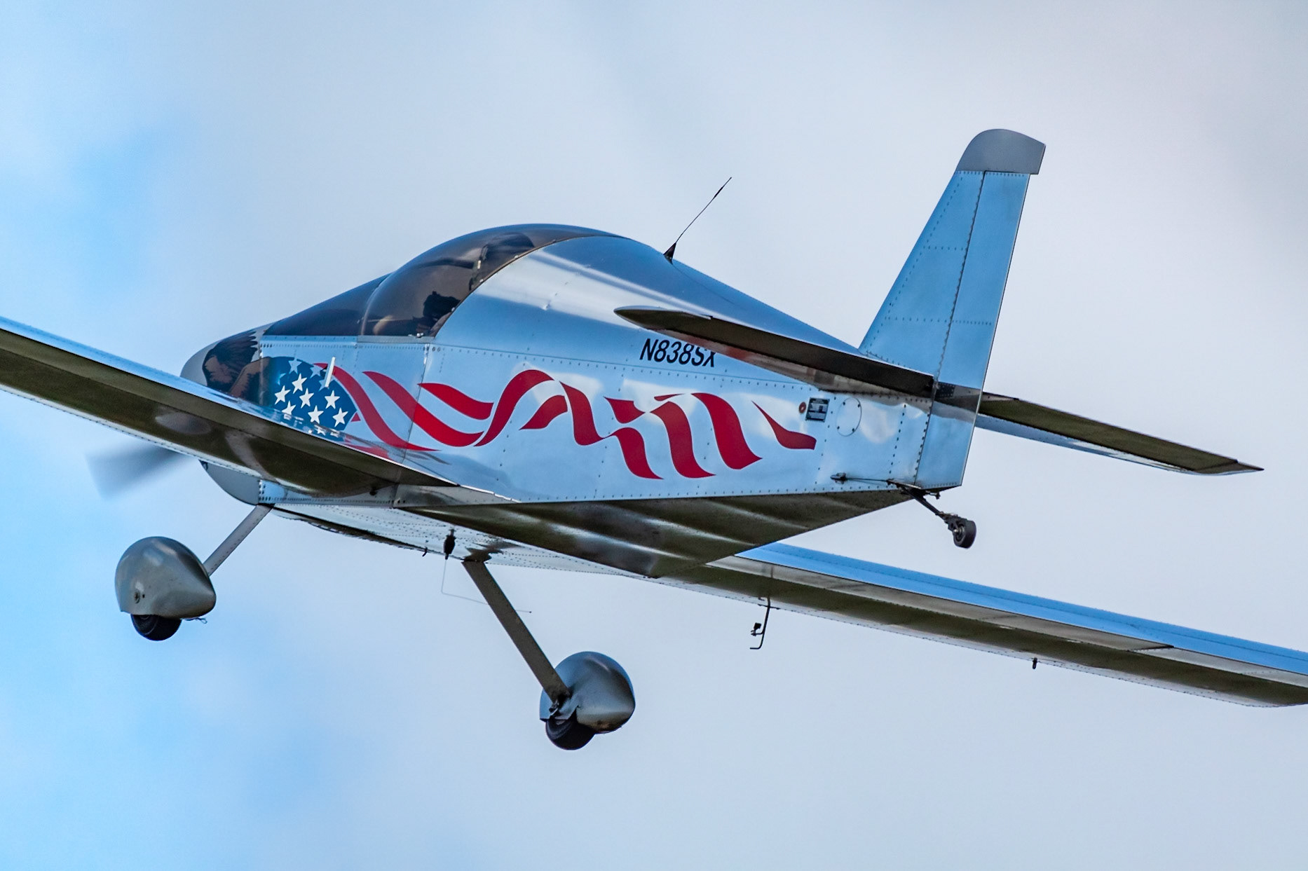 Sonex (N838SX, c/n 0838) at the 33rd annual Bowman Field (B10; Livermore Falls, ME) Fly-in on 2019-08-24.