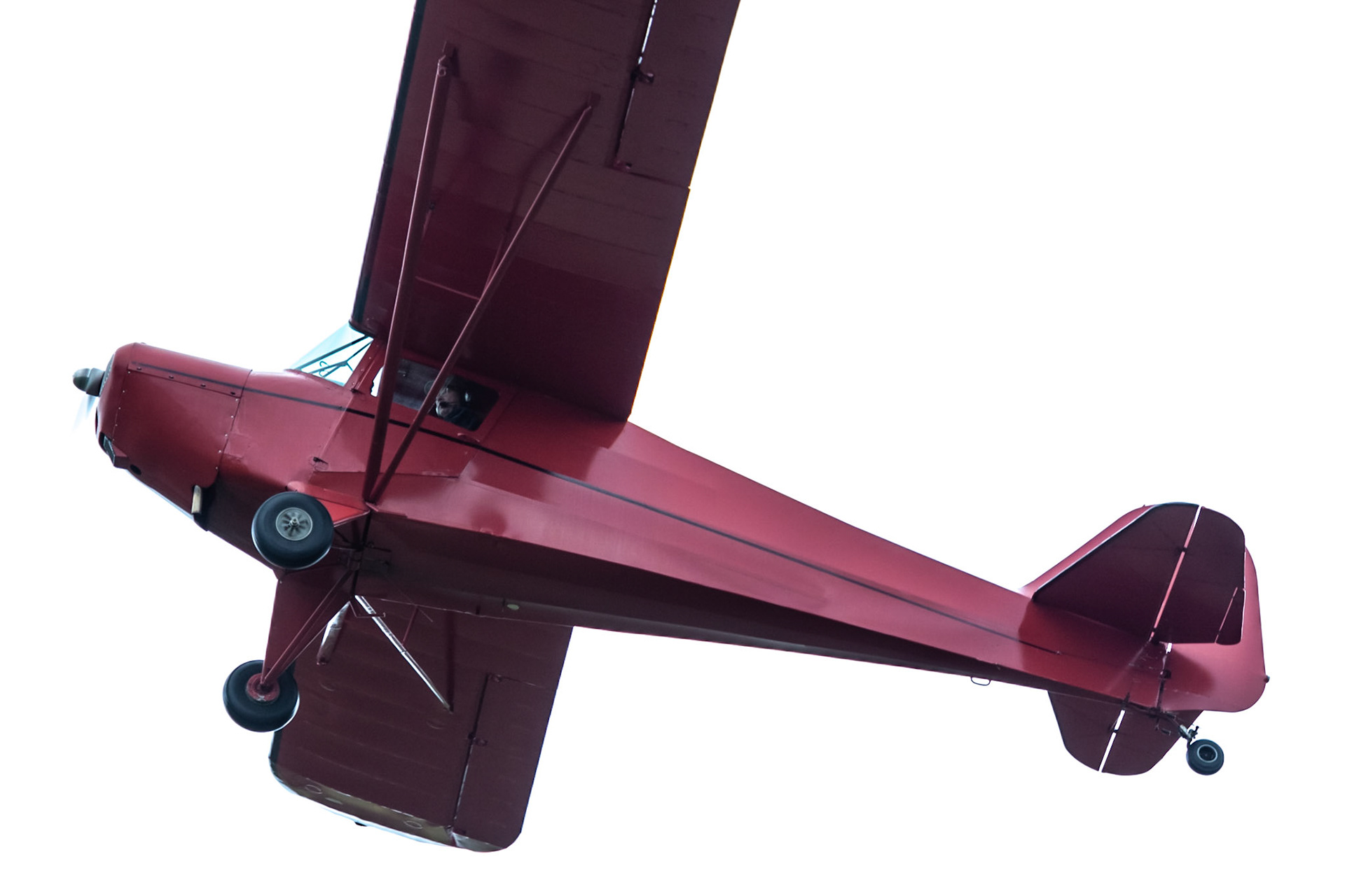 Taylorcraft BC12-D (N43937, c/n 7596) at the 33rd annual Bowman Field (B10; Livermore Falls, ME) Fly-in on 2019-08-24.