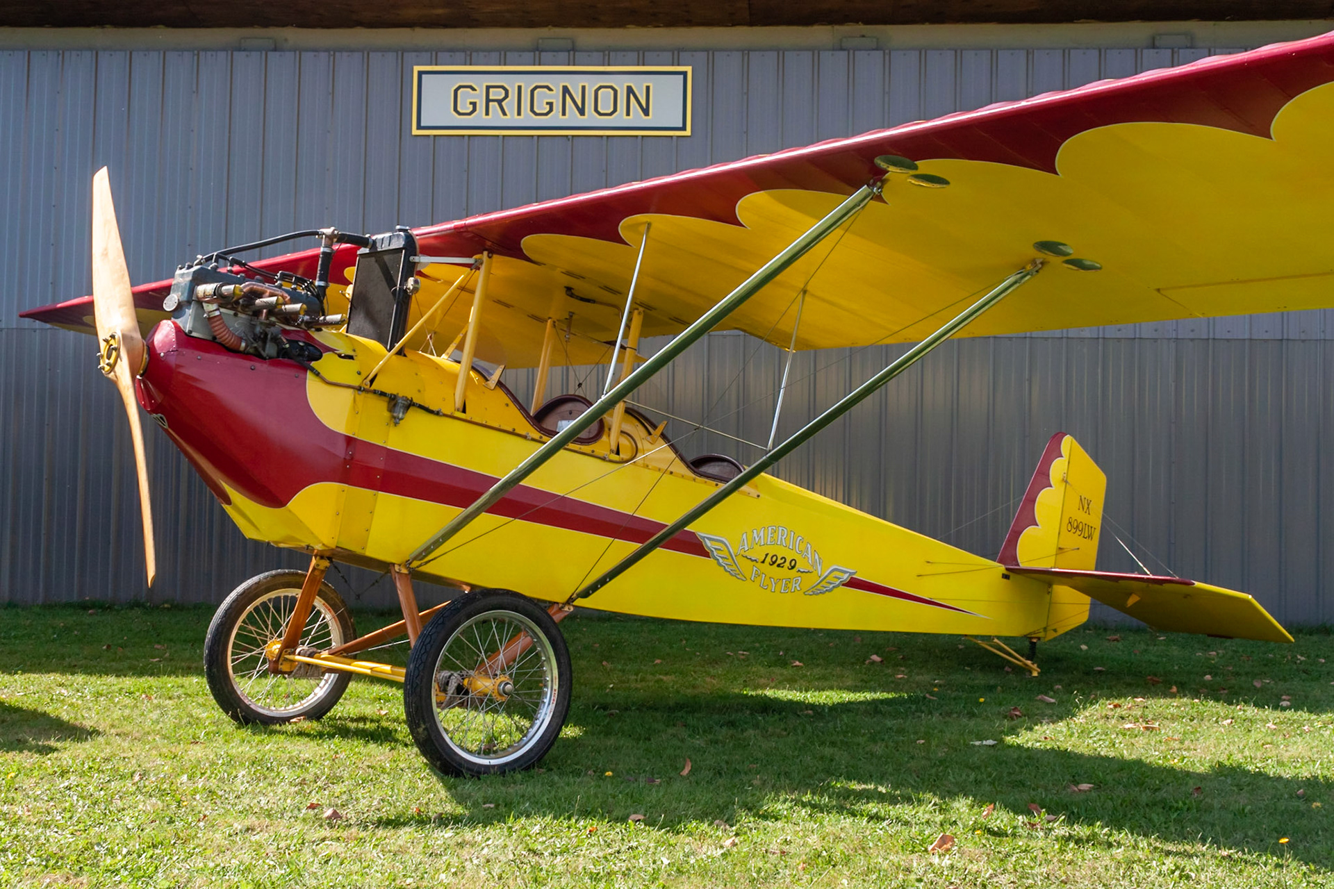 Pietenpol Air Camper (NX899LW) at the 2019 FALL-ow ME! Fly-in at Thompson Memorial Field (ME62; Pittsfield, ME) on 2019-09-28.