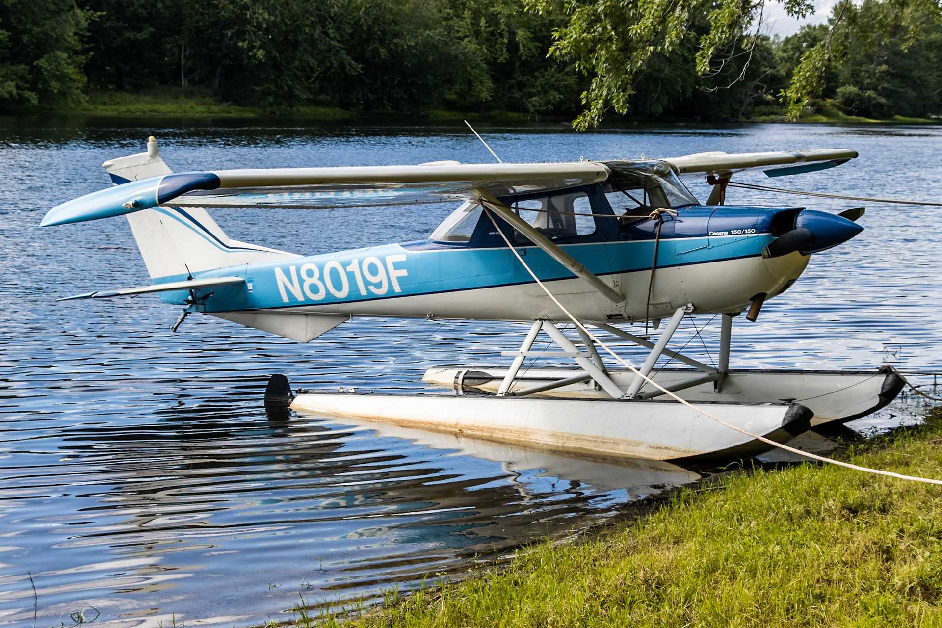 Cessna 150F (N8019F, c/n 150-64119) at the Bowman Field (B10) fly-in on 2022-08-27.