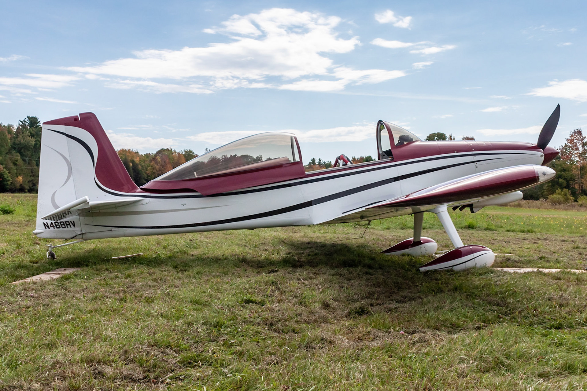 Van’s RV-8 (N468RV, c/n 82148) at the 2019 FALL-ow ME! Fly-in at Thompson Memorial Field (ME62; Pittsfield, ME) on 2019-09-28.