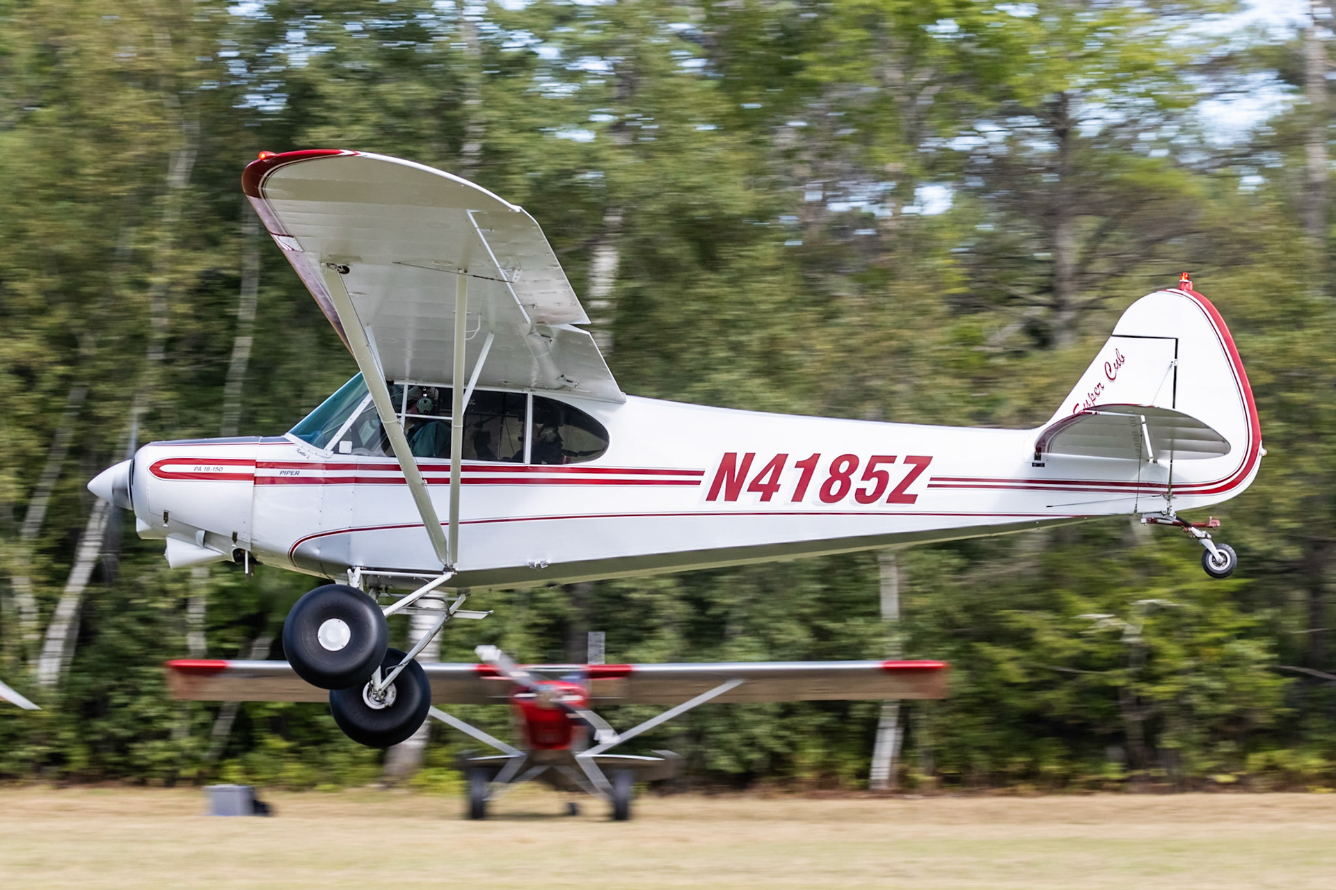 Piper PA-18-150 Super Cub (N4185Z, c/n 18-8370) at the Bowman Field (B10) fly-in on 2022-08-27.